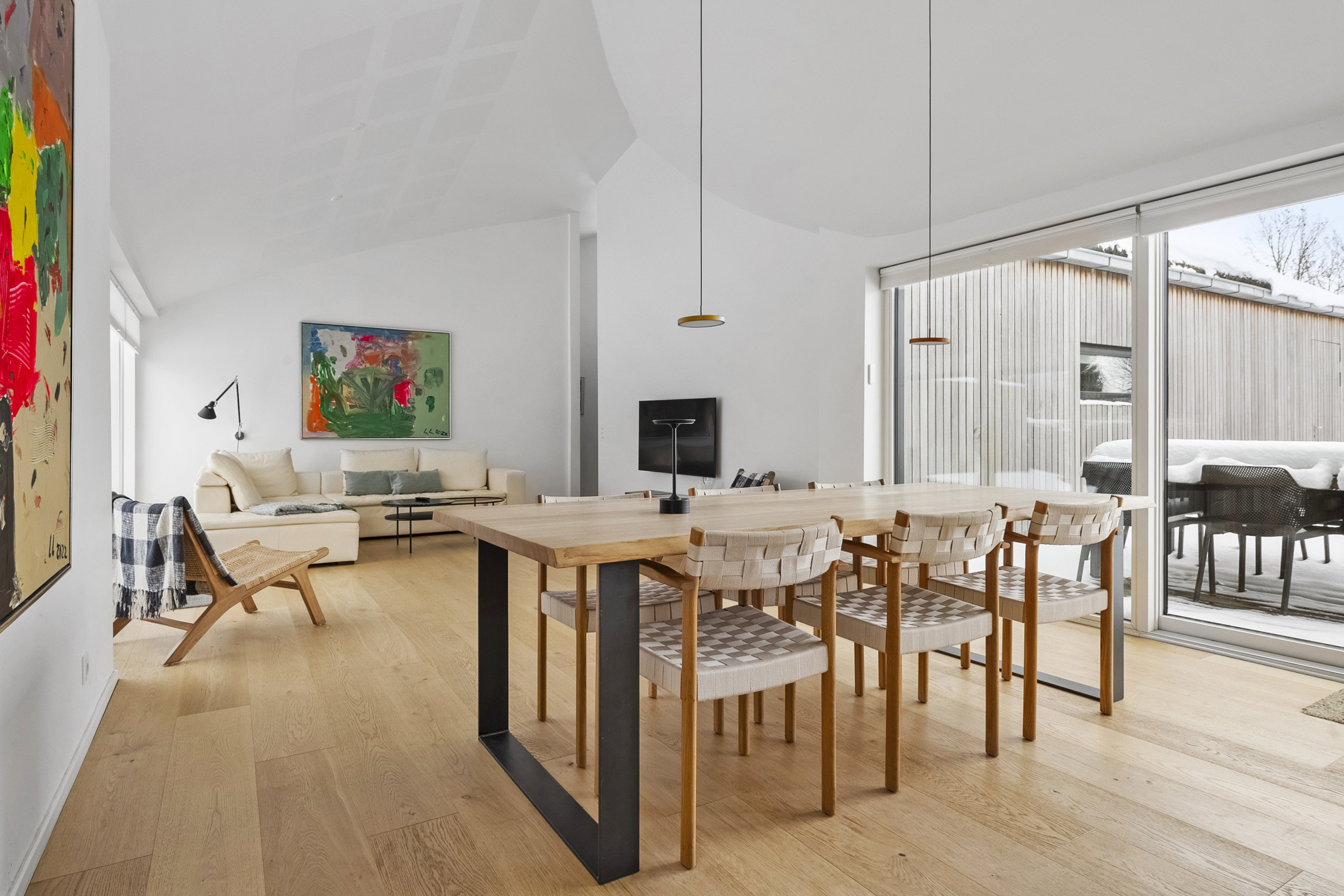 Fremhævet spisestue billede i fuldskærmstilstand. Billede af P.Baatrupsvej 46, Kysing Næs, 8300 Odder