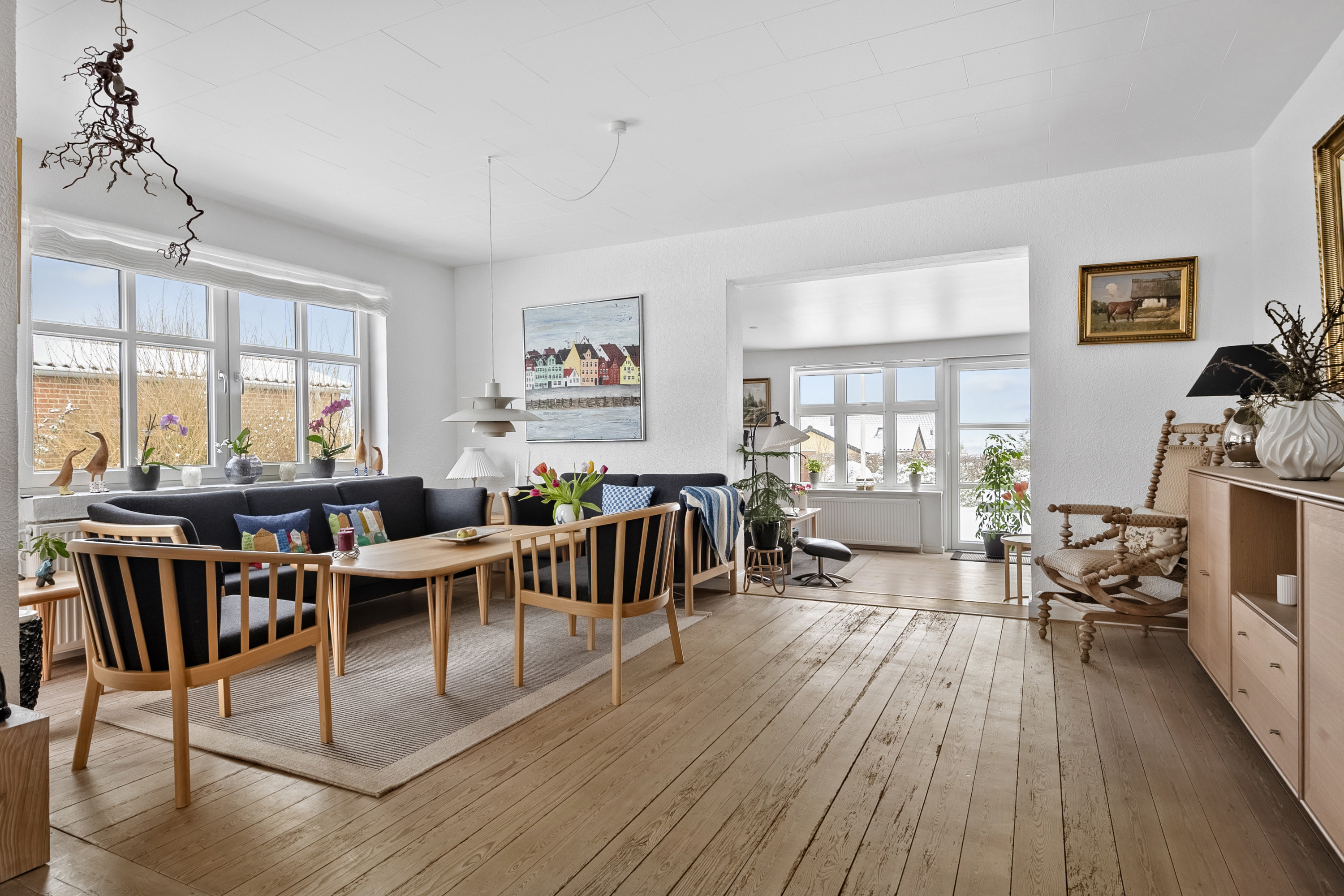 Fremhævet stue billede i fuldskærmstilstand. Billede af Torupvej 8, 8350 Hundslund