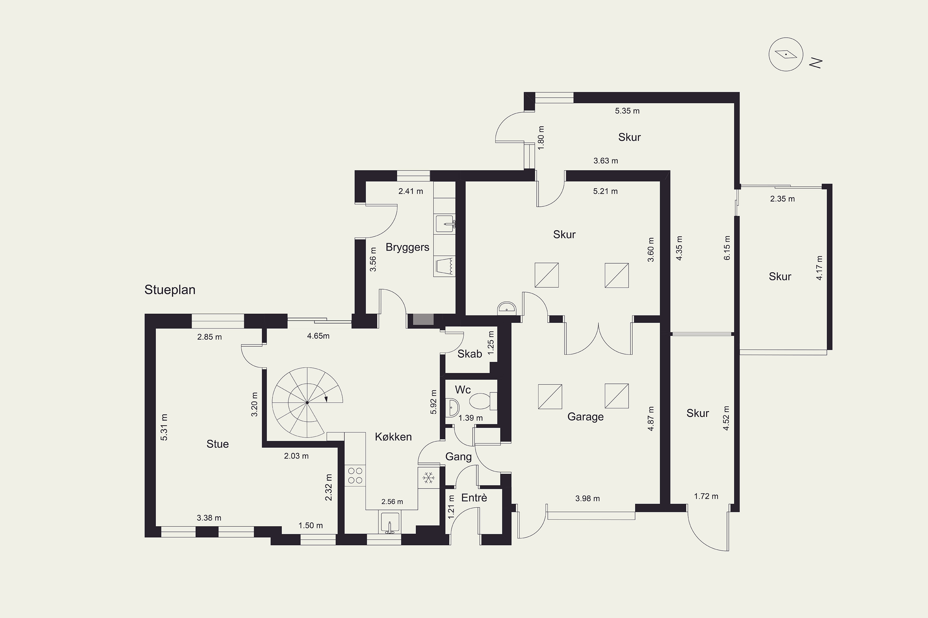 Plantegninger billede af Ryttervej 6, 6270 Tønder
