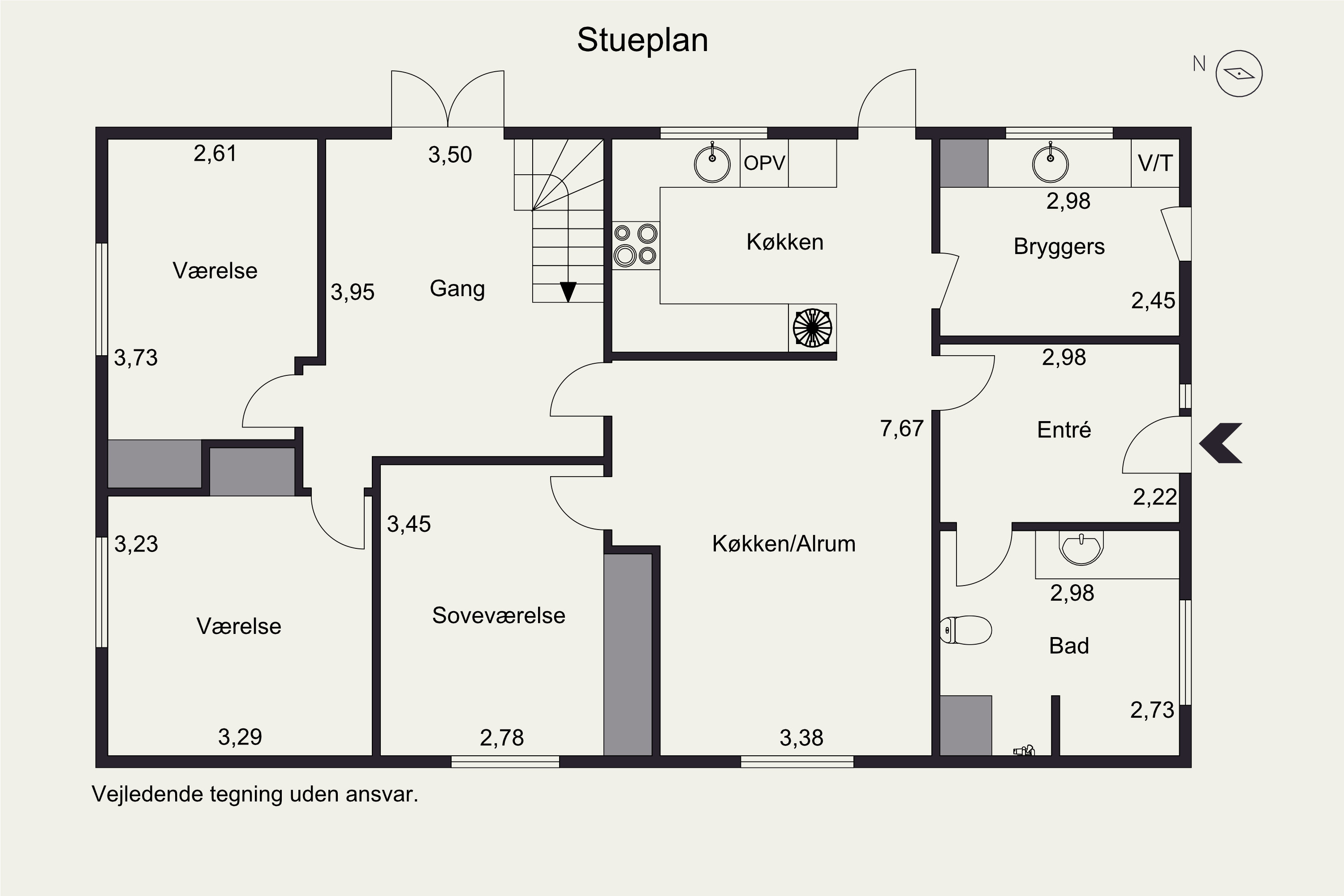Plantegninger billede af Tjørne Alle 14, Asp, 7600 Struer