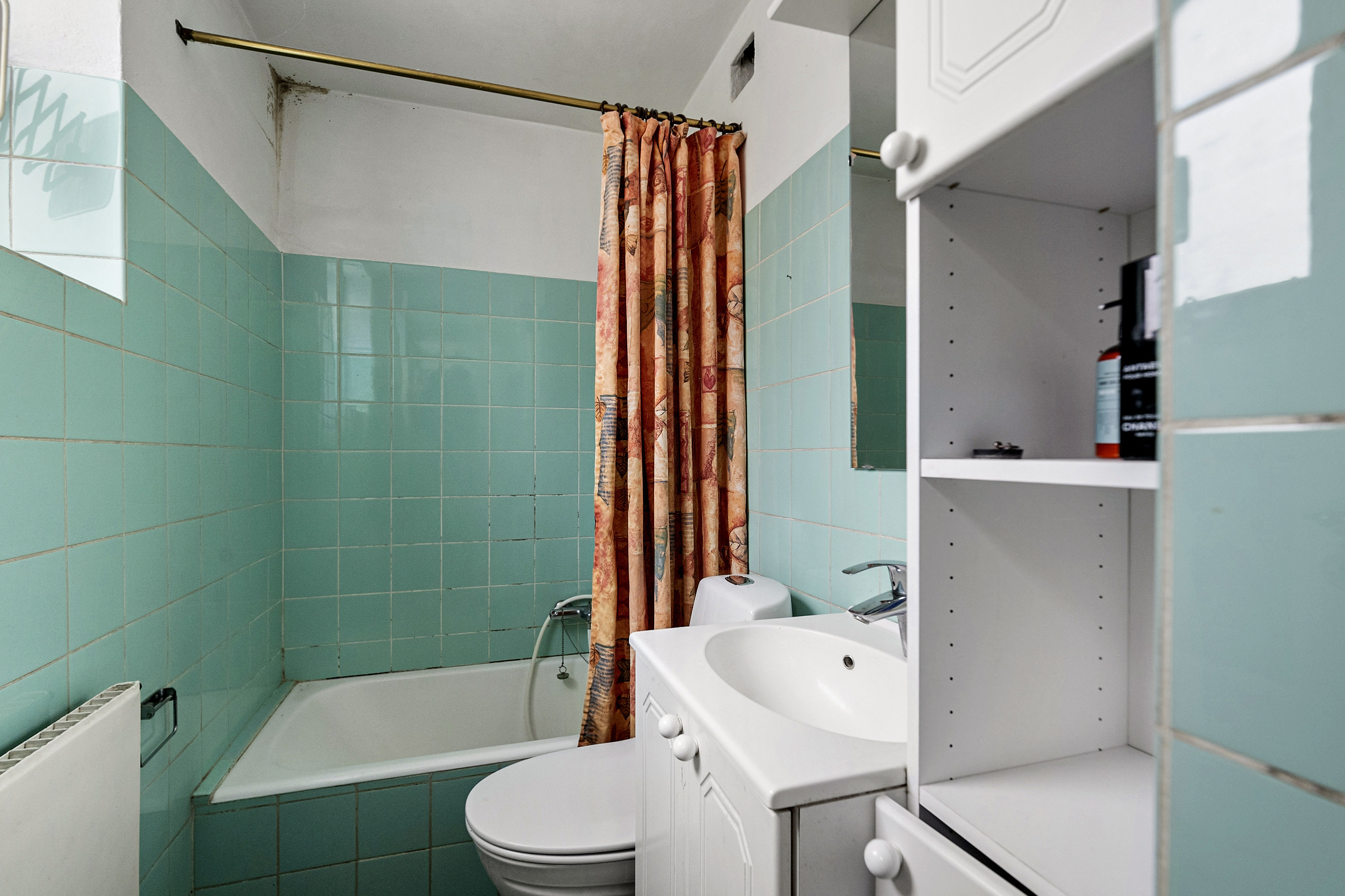 Fremhævet badeværelse billede i fuldskærmstilstand. Billede af Bethesdavej 39C, Risvangen, 8200 Aarhus N