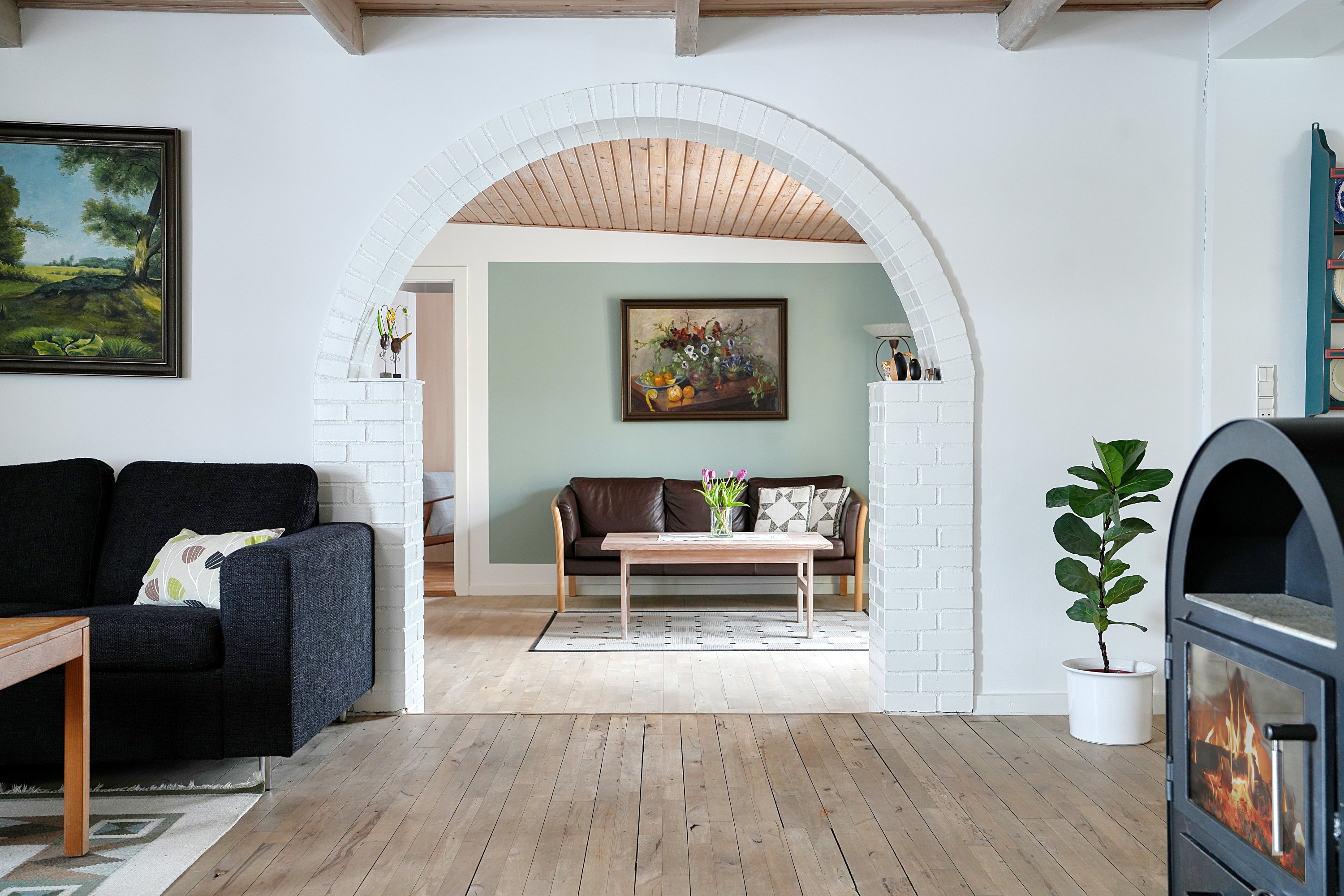 Fremhævet stue billede i fuldskærmstilstand. Billede af Mørkøv Kirkeby 6, 4440 Mørkøv