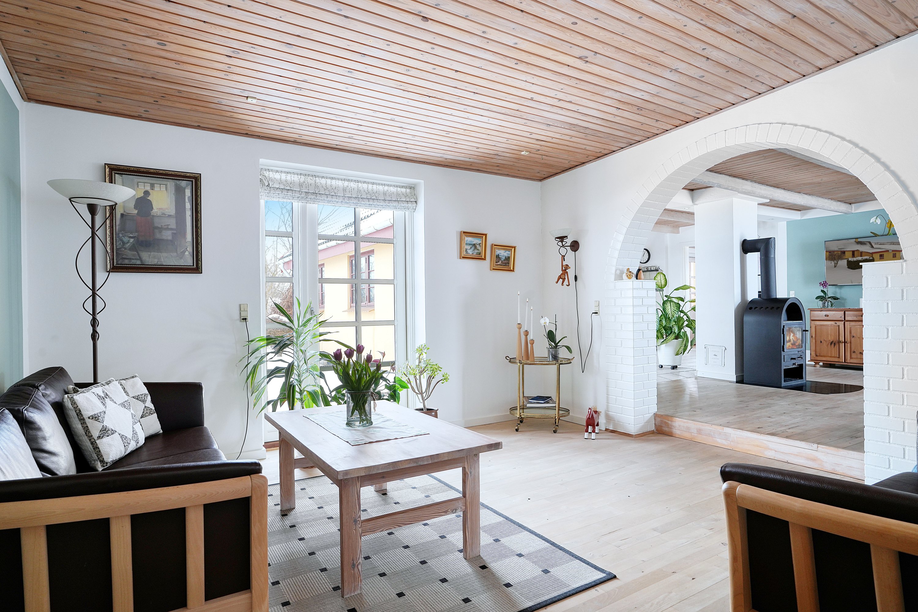 Fremhævet stue billede i fuldskærmstilstand. Billede af Mørkøv Kirkeby 6, 4440 Mørkøv