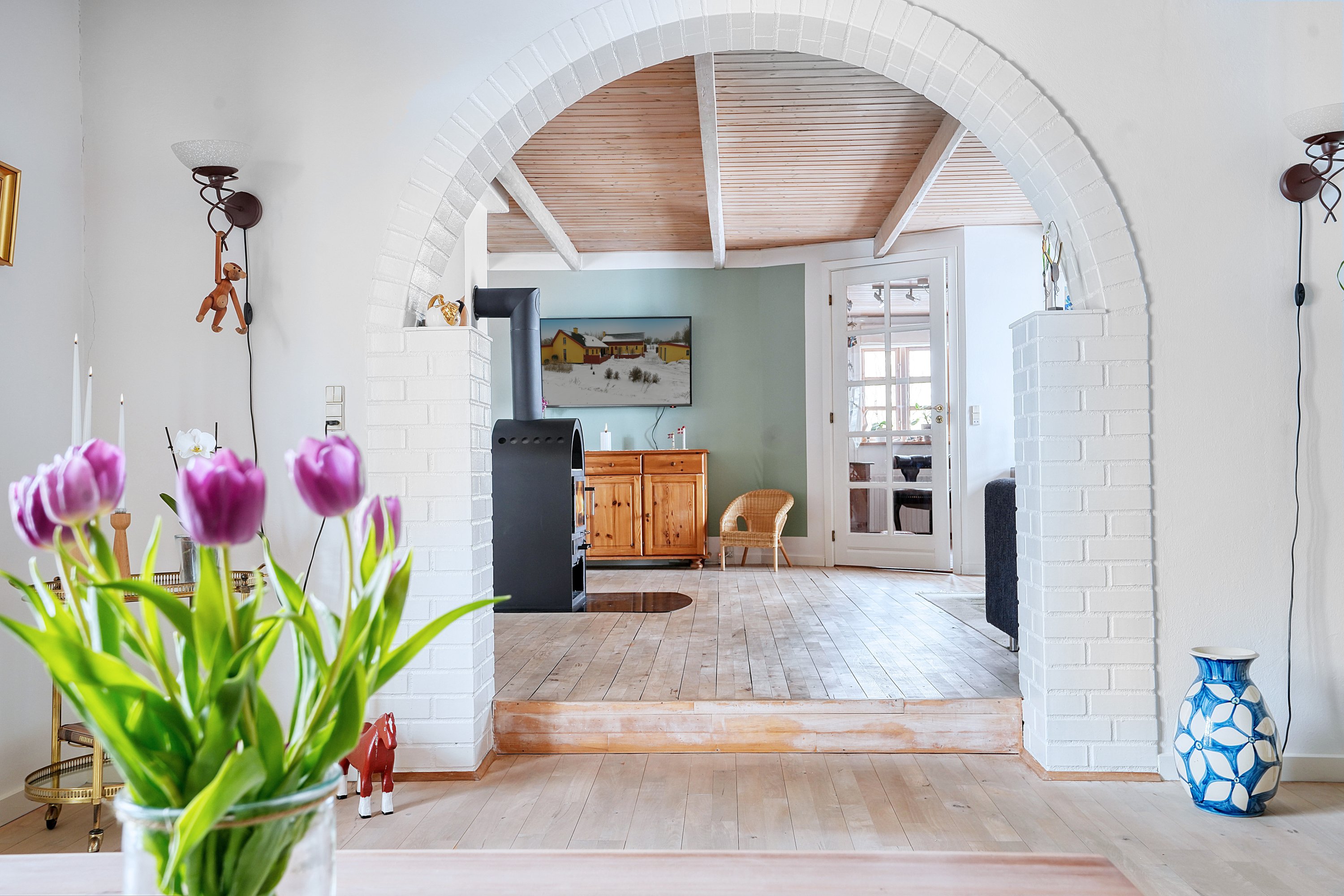 Fremhævet stue billede i fuldskærmstilstand. Billede af Mørkøv Kirkeby 6, 4440 Mørkøv