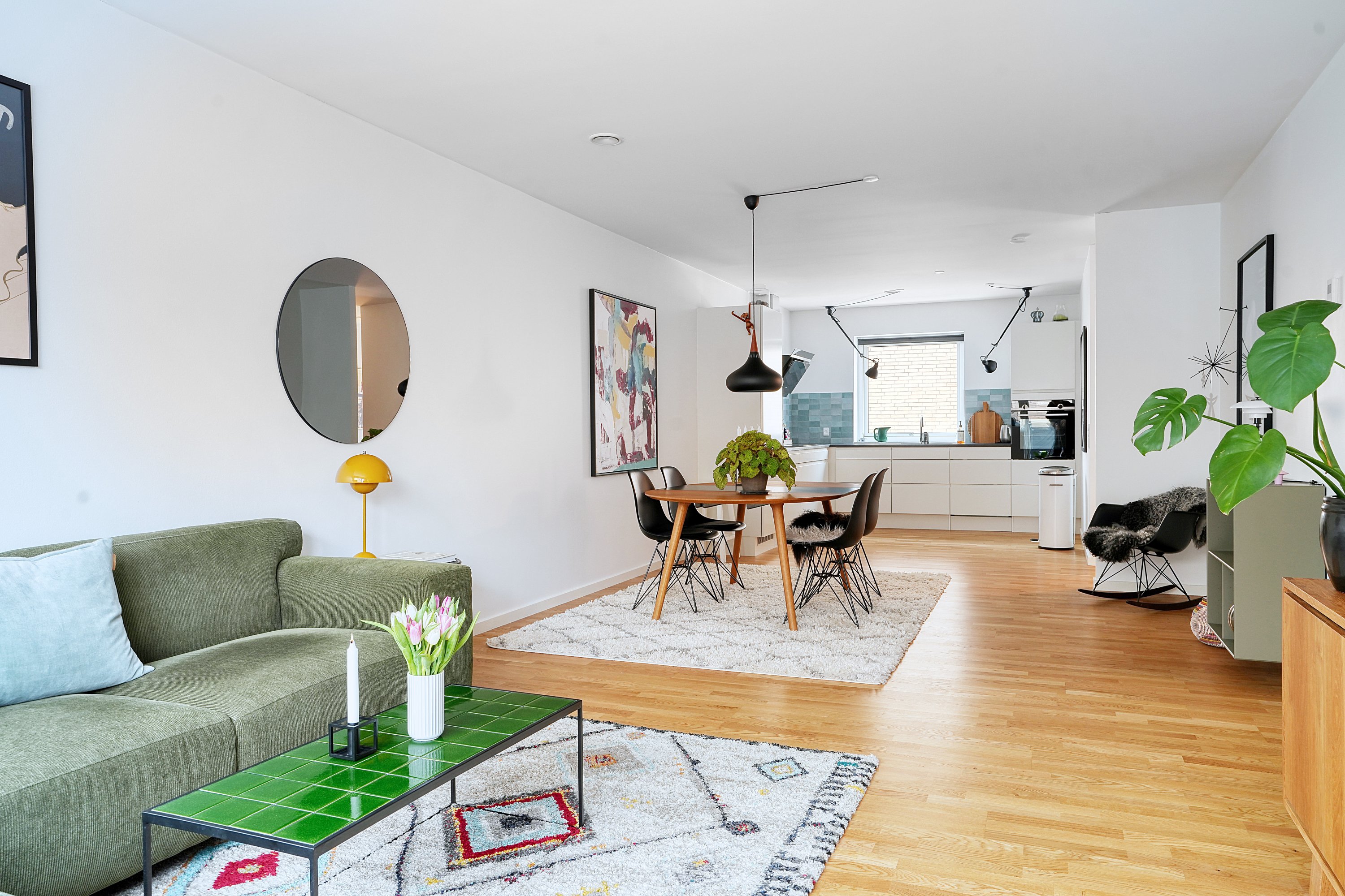 Fremhævet stue billede i fuldskærmstilstand. Billede af H.E. Flemmers Have 29, 4300 Holbæk