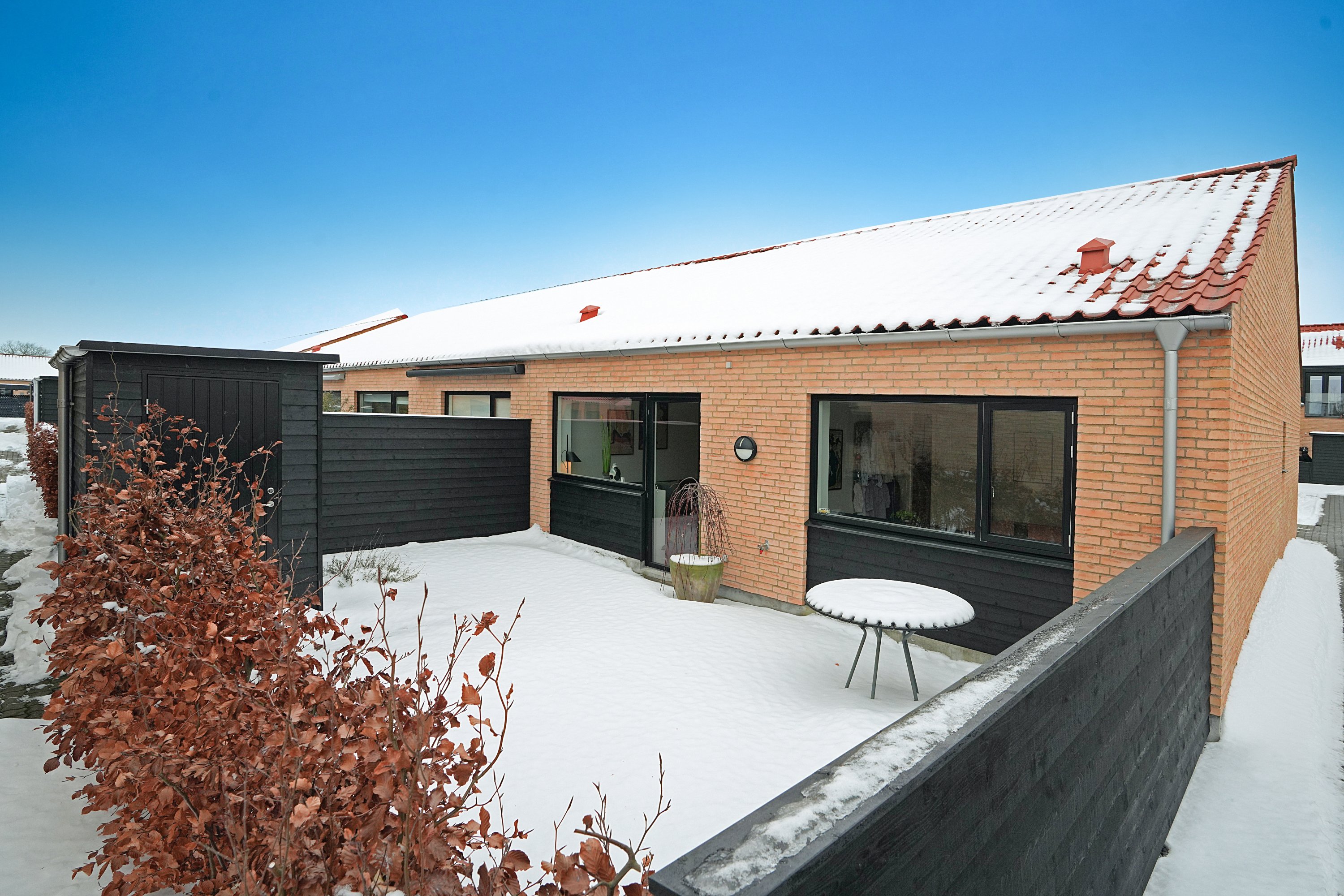 Fremhævet terrasse billede i fuldskærmstilstand. Billede af H.E. Flemmers Have 29, 4300 Holbæk