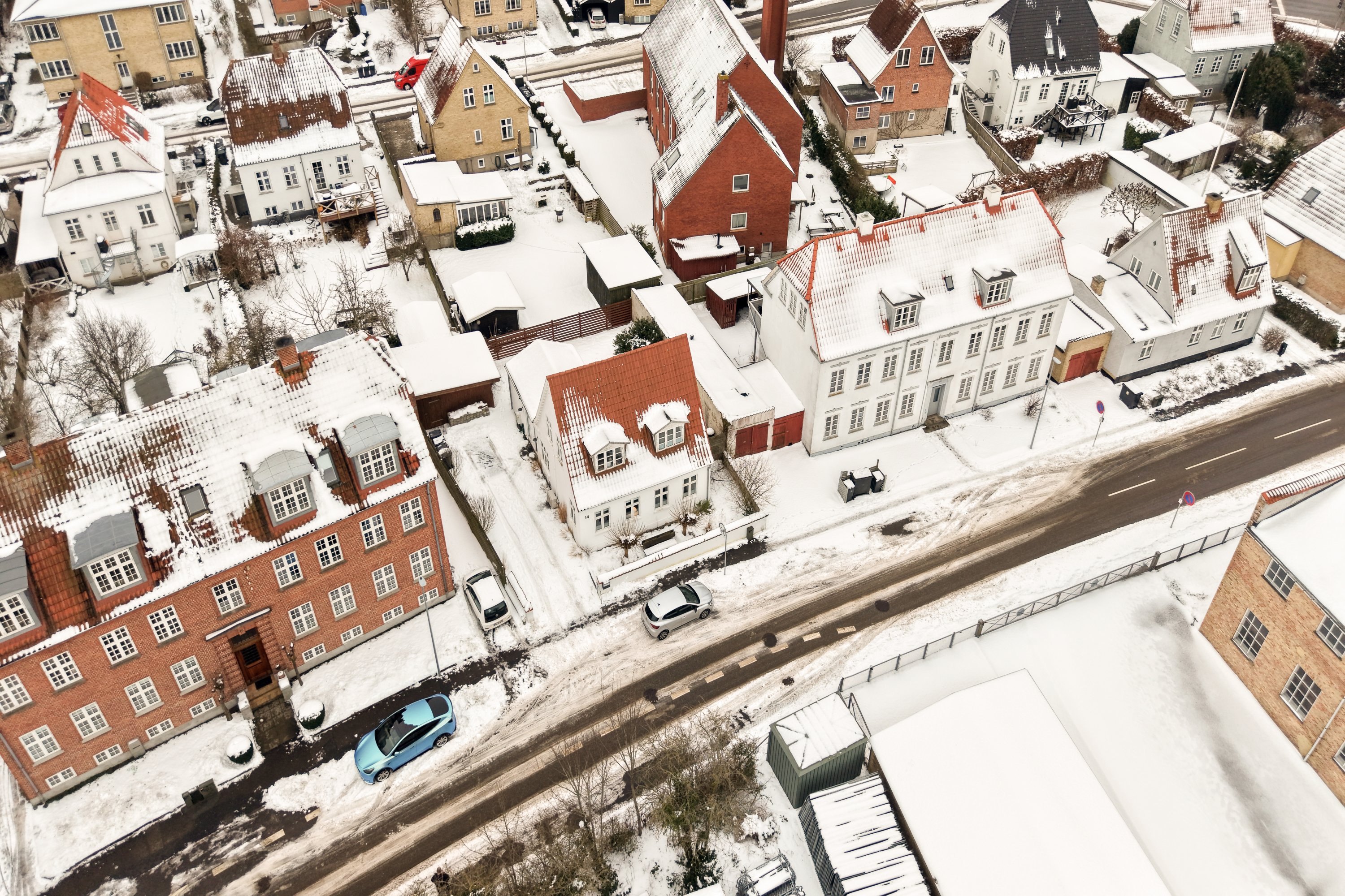 Fremhævet luftfoto billede i fuldskærmstilstand. Billede af Strandmøllevej 14, 4300 Holbæk