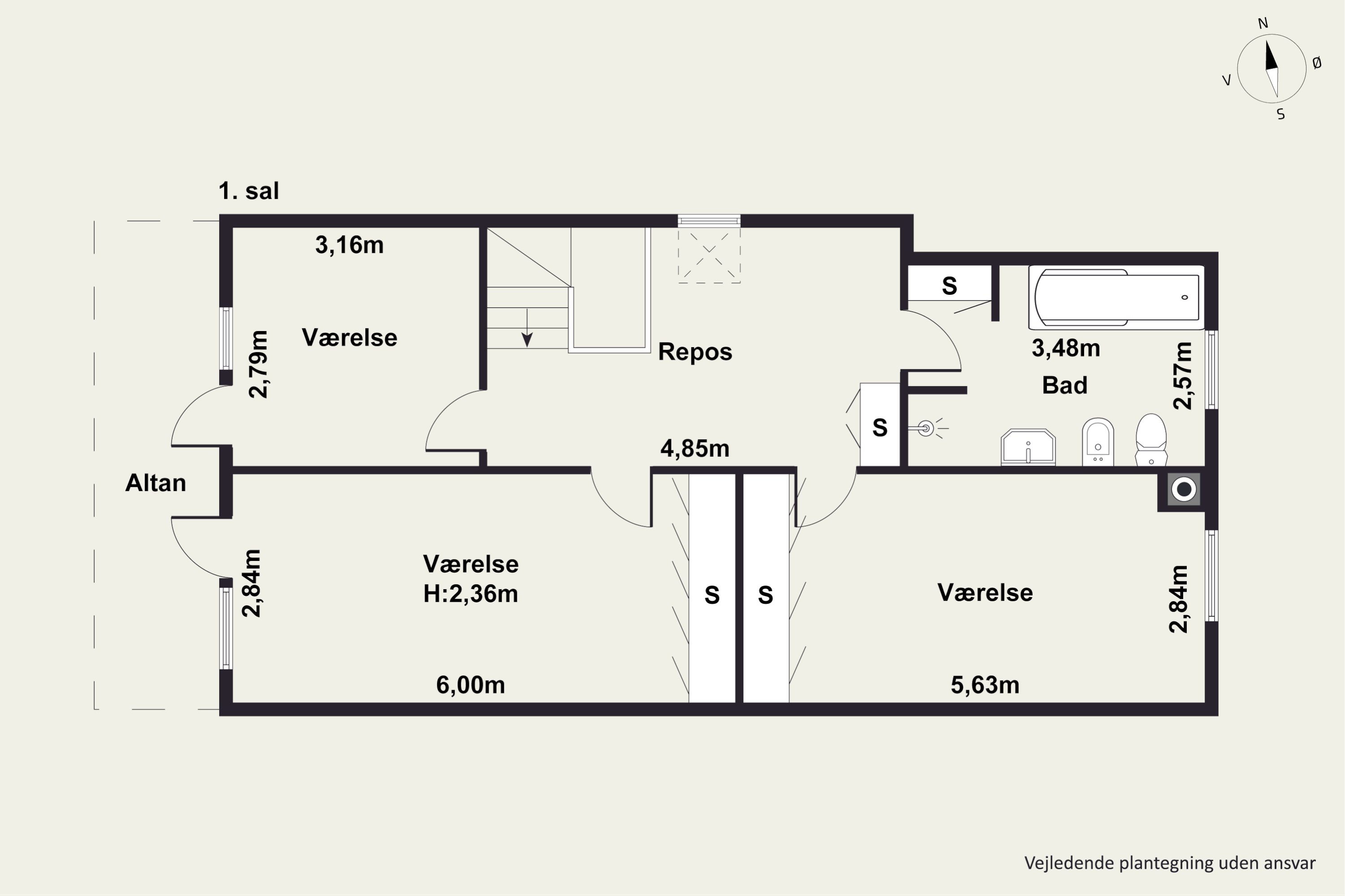 Plantegninger billede af Miravej 14, Søften, 8382 Hinnerup