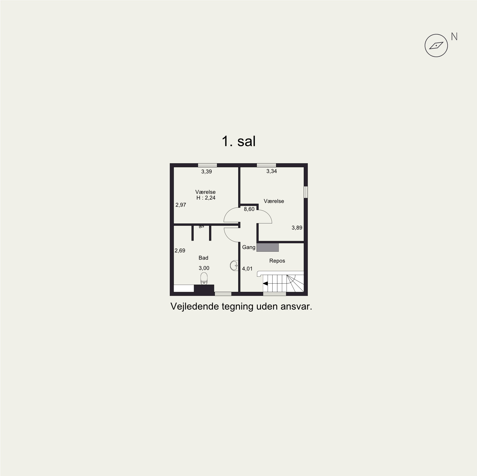 Plantegninger billede af Darlingsvej 8, 8700 Horsens