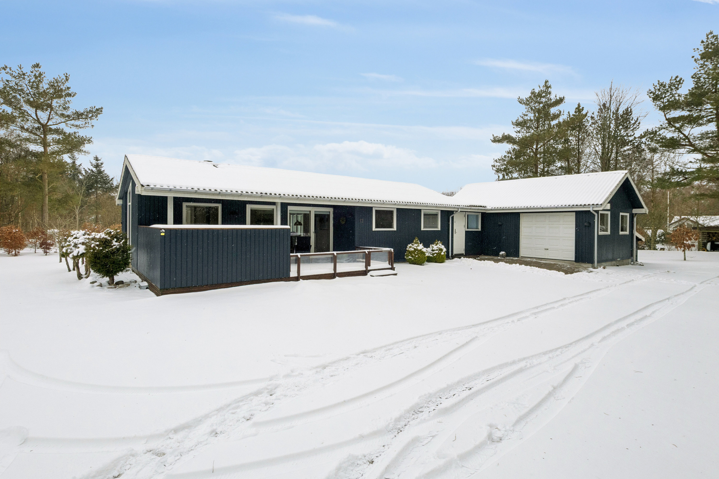 Fremhævet set fra haven billede i fuldskærmstilstand. Billede af Agerøvej 12, Amtoft, 7742 Vesløs