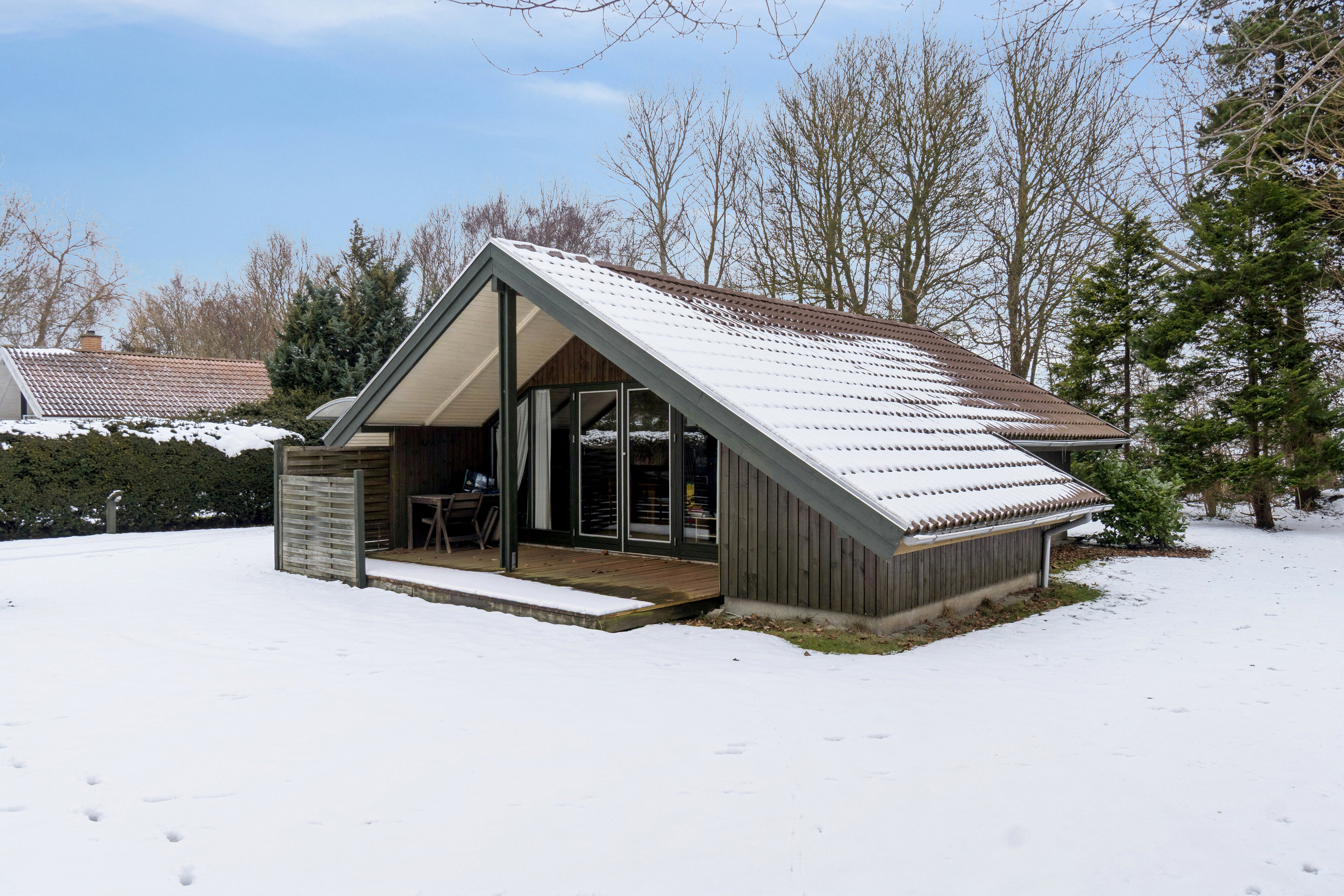 Fremhævet set fra vejen billede i fuldskærmstilstand. Billede af Gulspurvevej 4, Ll Kongsmark, 4200 Slagelse