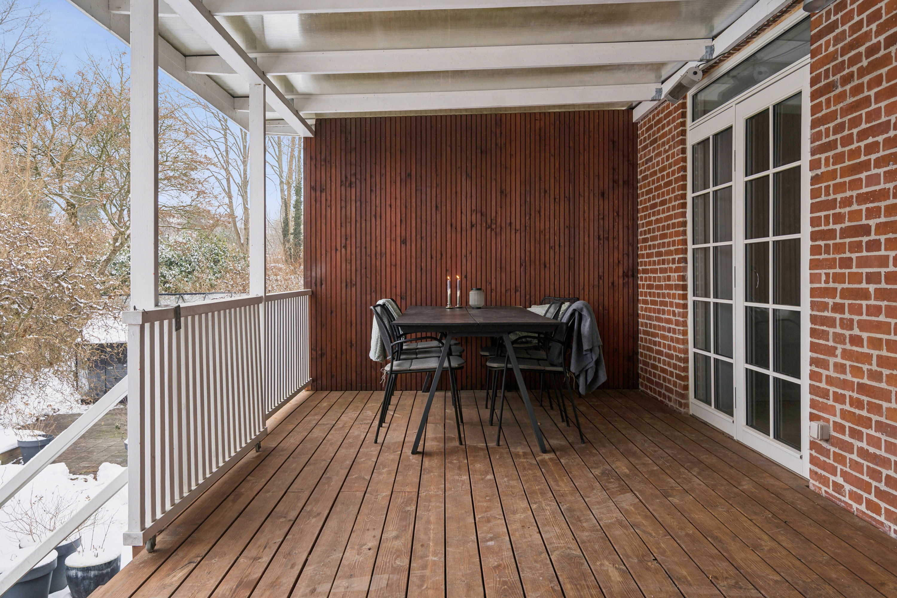 Fremhævet overdækket terrasse billede i fuldskærmstilstand. Billede af Odensevej 4, 5750 Ringe