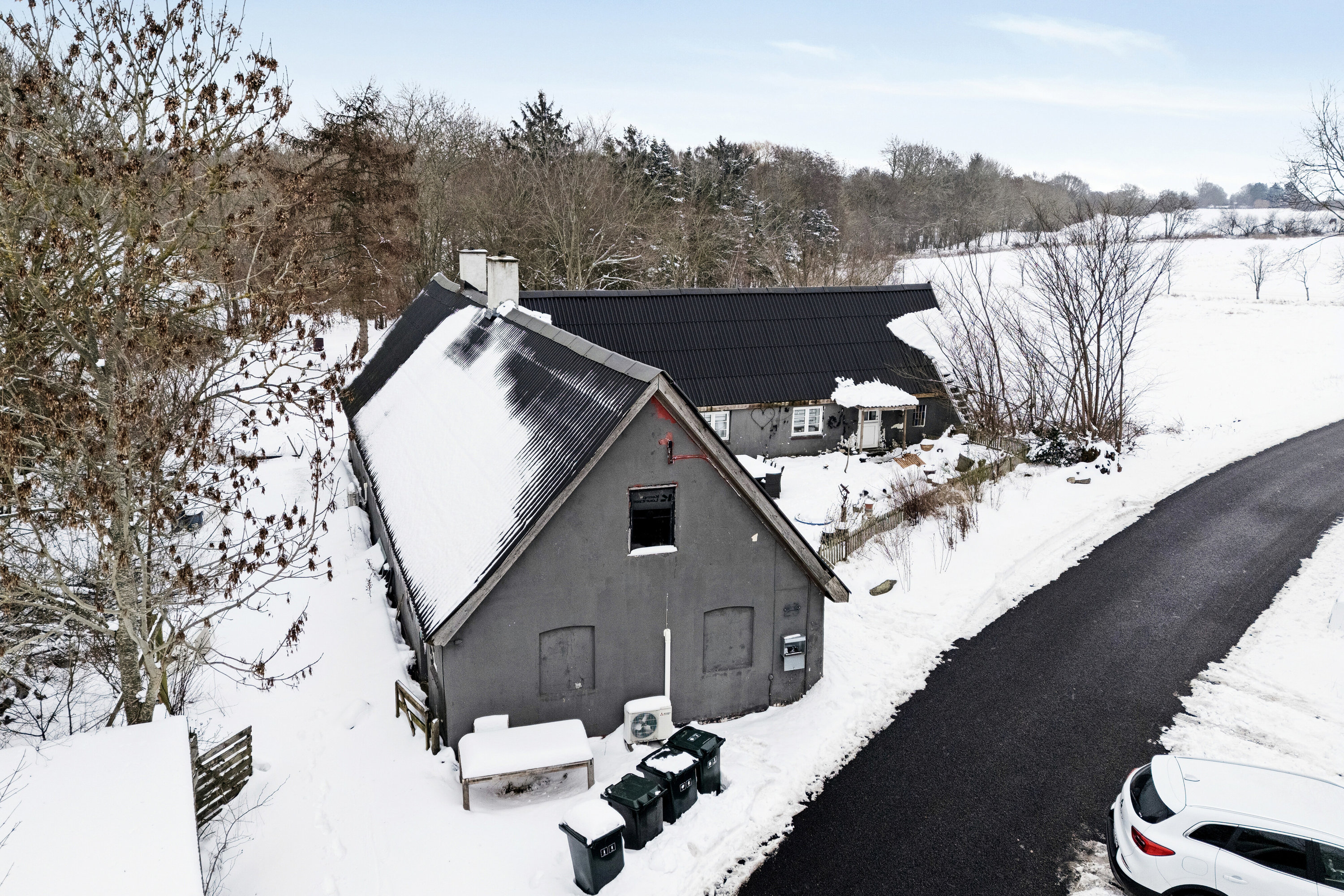 Fremhævet luftfoto billede i fuldskærmstilstand. Billede af Kollekollevej 23, Sv Hestehave, 4560 Vig