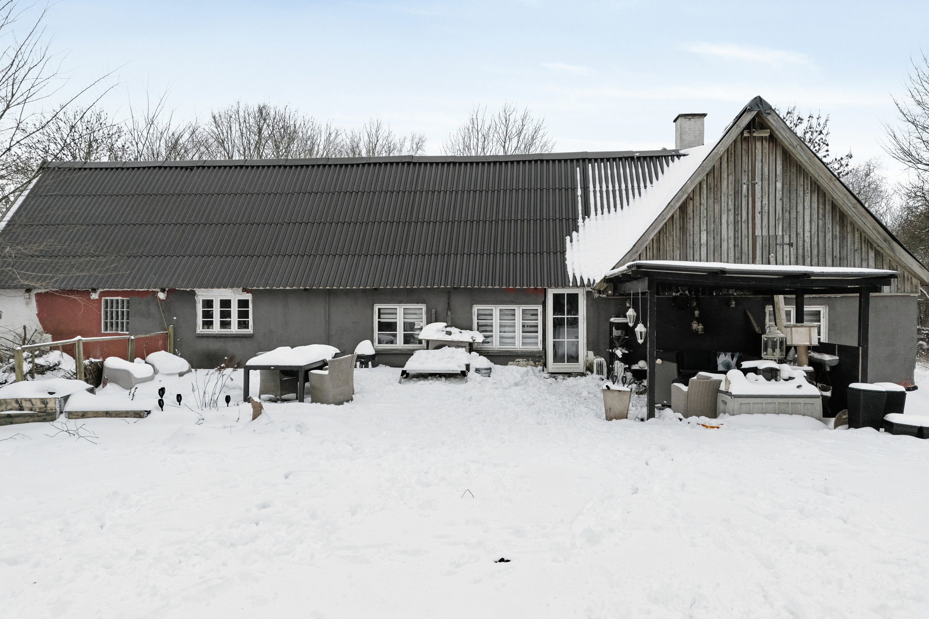 Fremhævet set fra haven billede i fuldskærmstilstand. Billede af Kollekollevej 23, Sv Hestehave, 4560 Vig