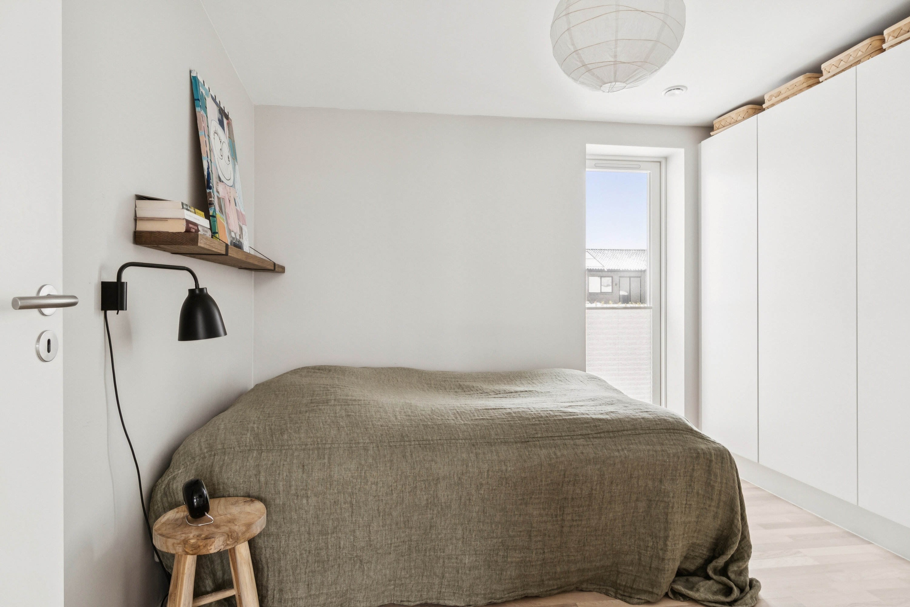 Fremhævet soveværelse billede i fuldskærmstilstand. Billede af Ollebjergs Kvarter 424, 4700 Næstved