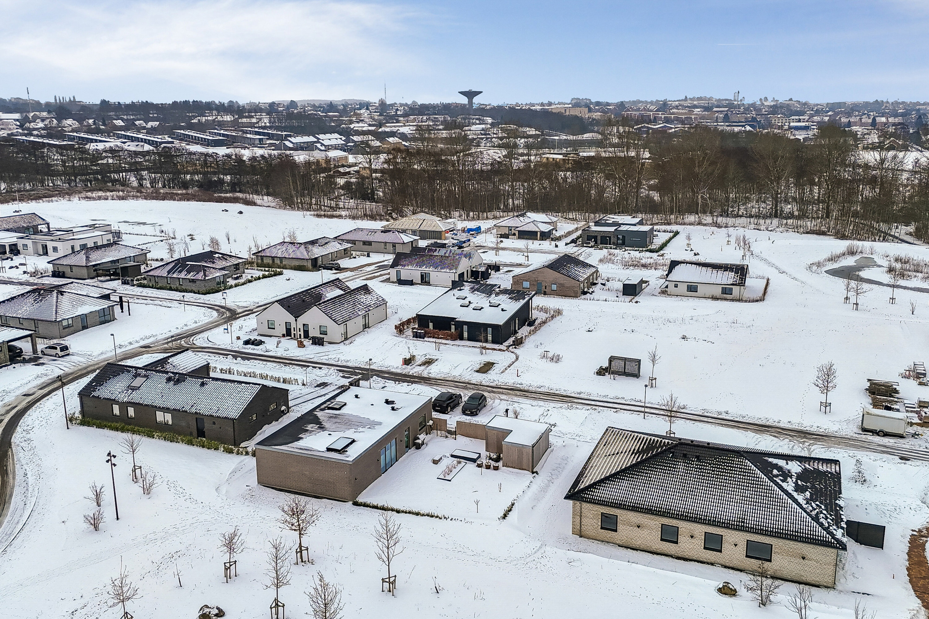 Fremhævet luftfoto billede i fuldskærmstilstand. Billede af Ollebjergs Kvarter 424, 4700 Næstved