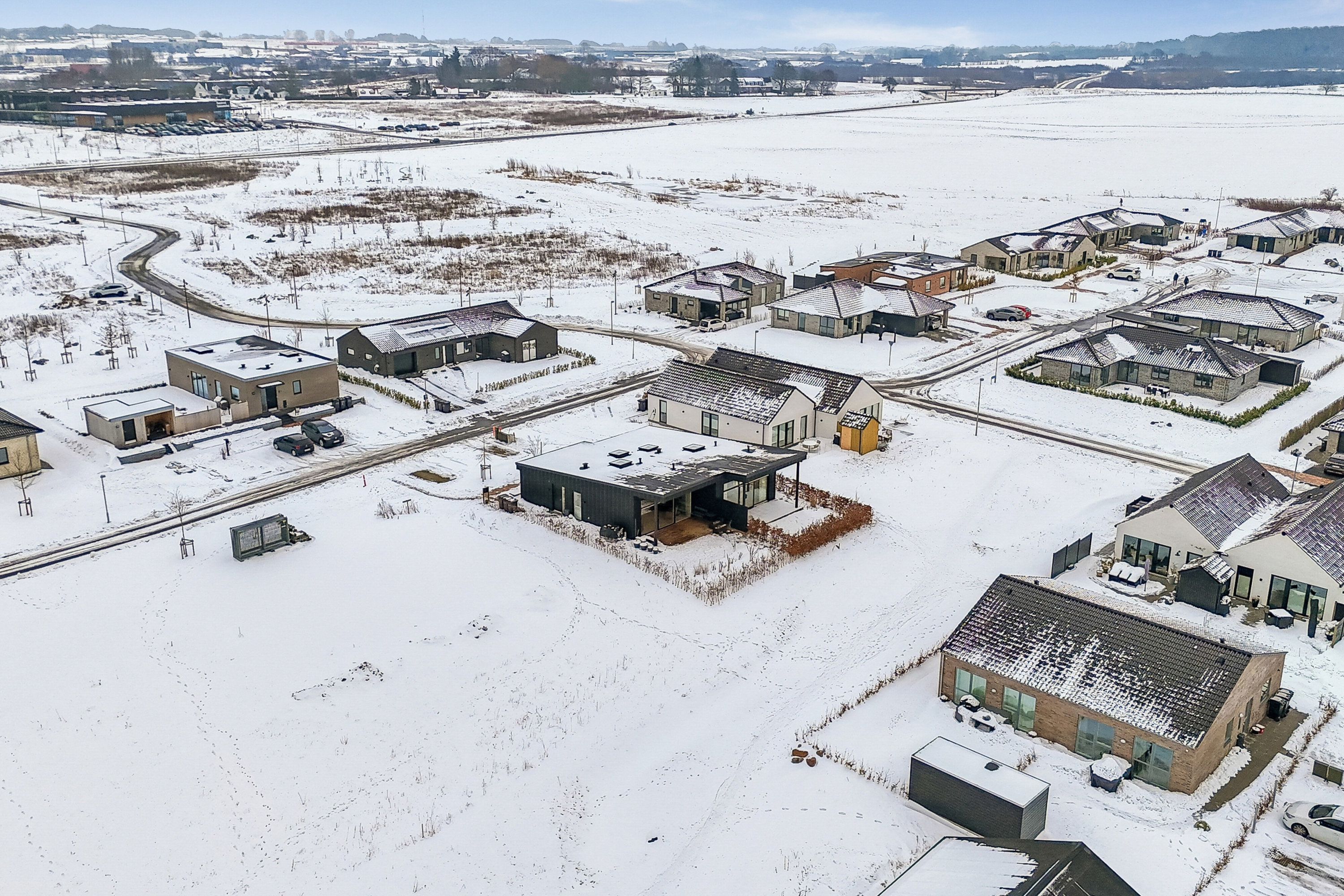 Fremhævet luftfoto billede i fuldskærmstilstand. Billede af Ollebjergs Kvarter 424, 4700 Næstved