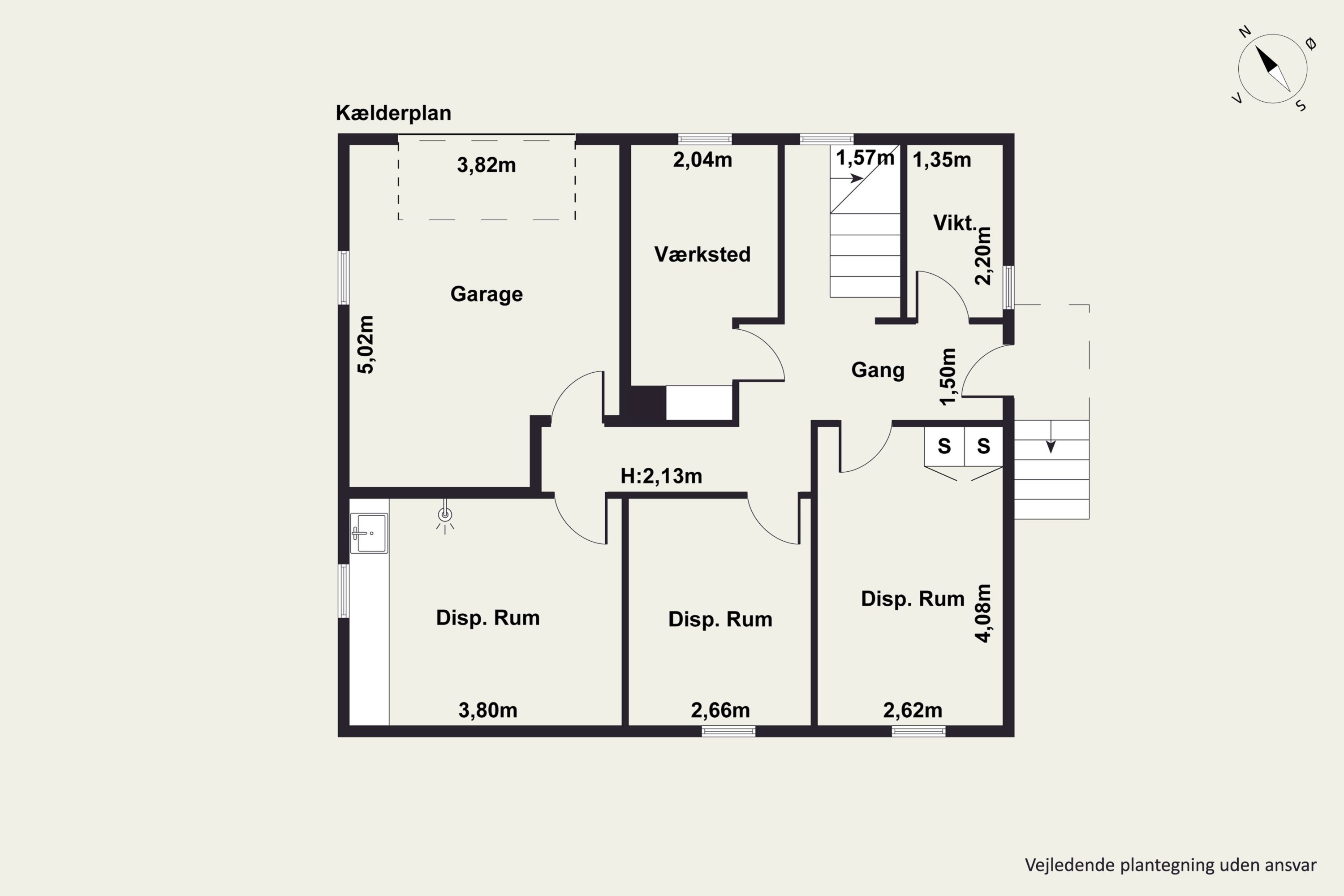 Plantegninger billede af Vestvej 17, Langholt, 9310 Vodskov