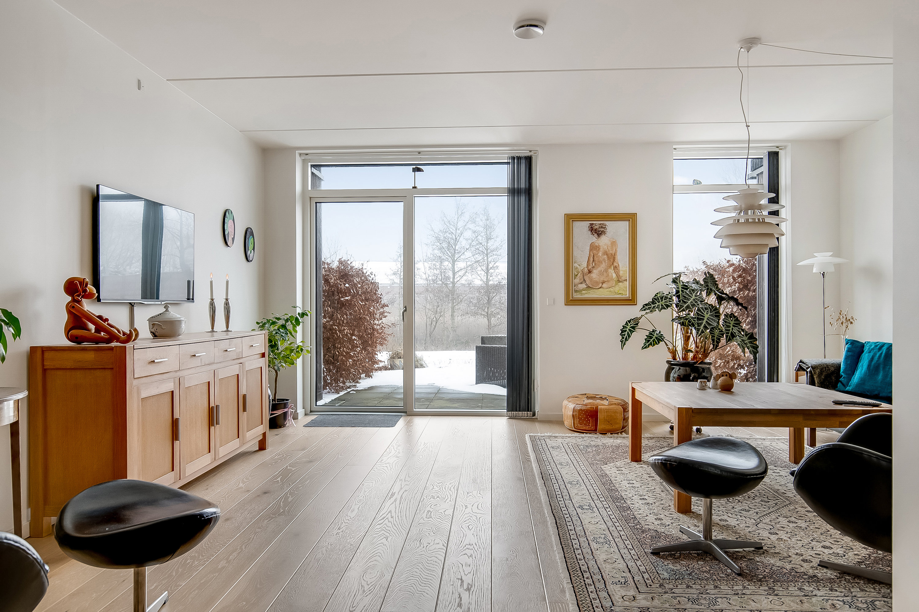 Fremhævet stue billede i fuldskærmstilstand. Billede af Beddingen 53, Skudehavnen, 7100 Vejle