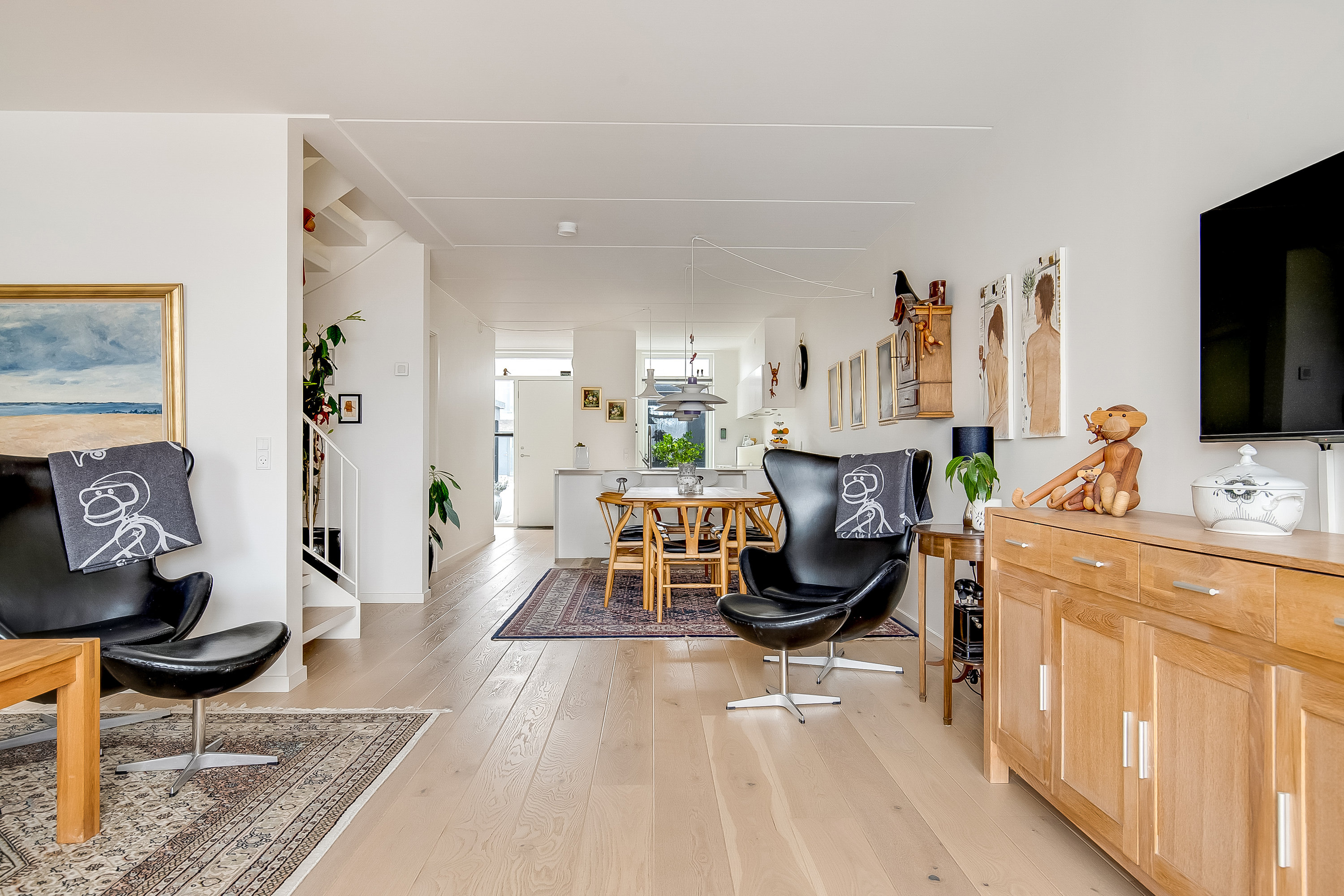 Fremhævet stue billede i fuldskærmstilstand. Billede af Beddingen 53, Skudehavnen, 7100 Vejle