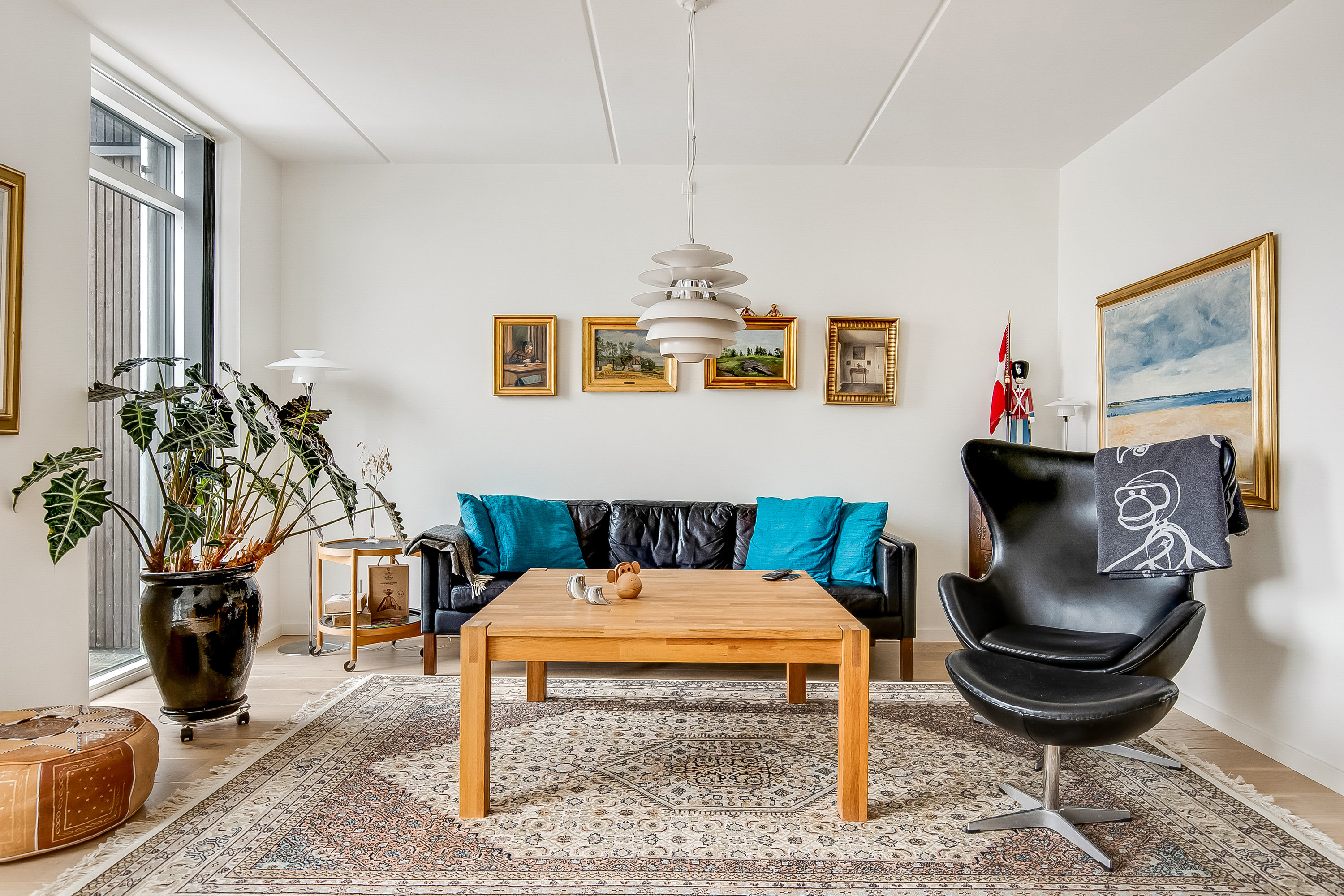 Fremhævet stue billede i fuldskærmstilstand. Billede af Beddingen 53, Skudehavnen, 7100 Vejle