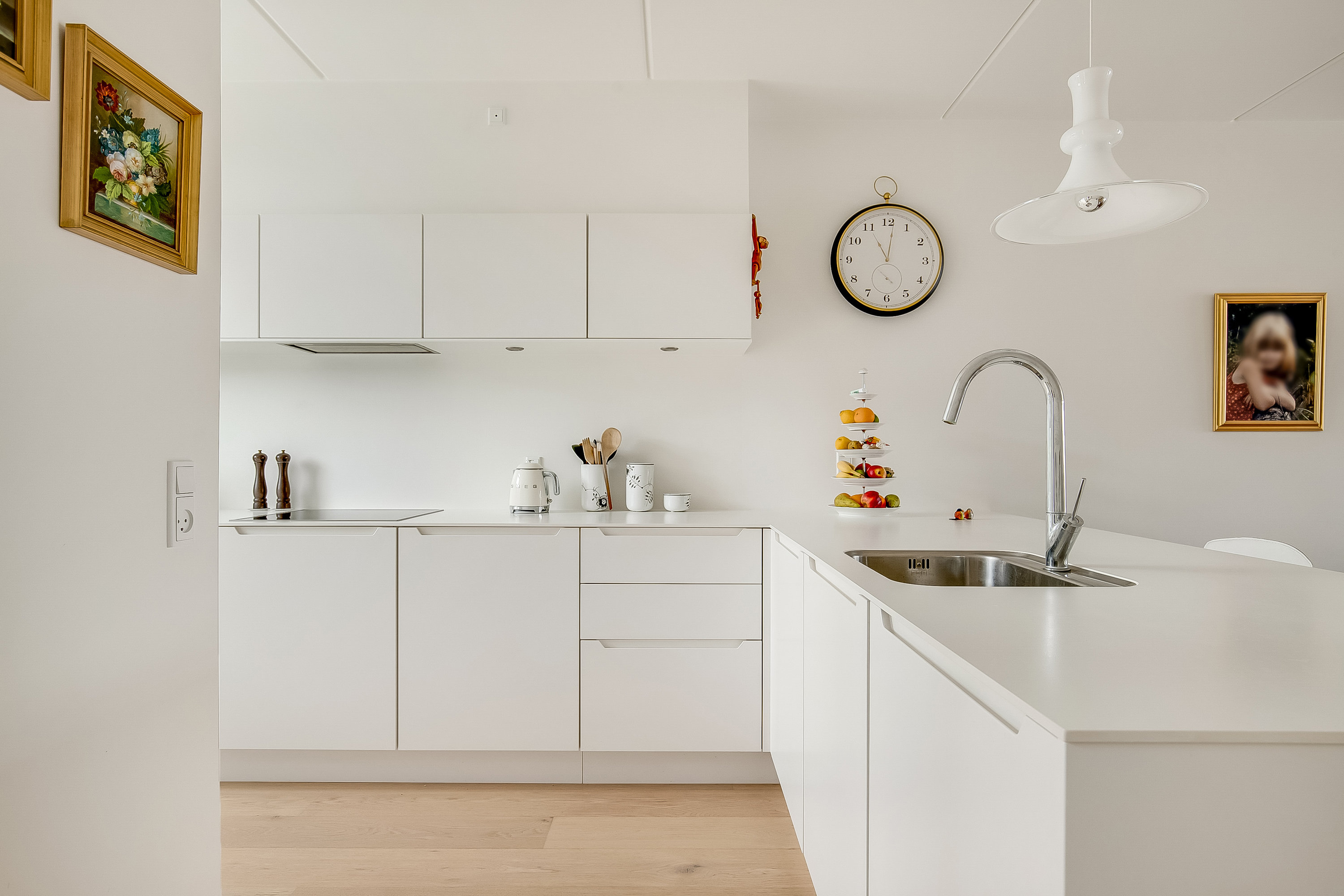 Fremhævet køkken billede i fuldskærmstilstand. Billede af Beddingen 53, Skudehavnen, 7100 Vejle