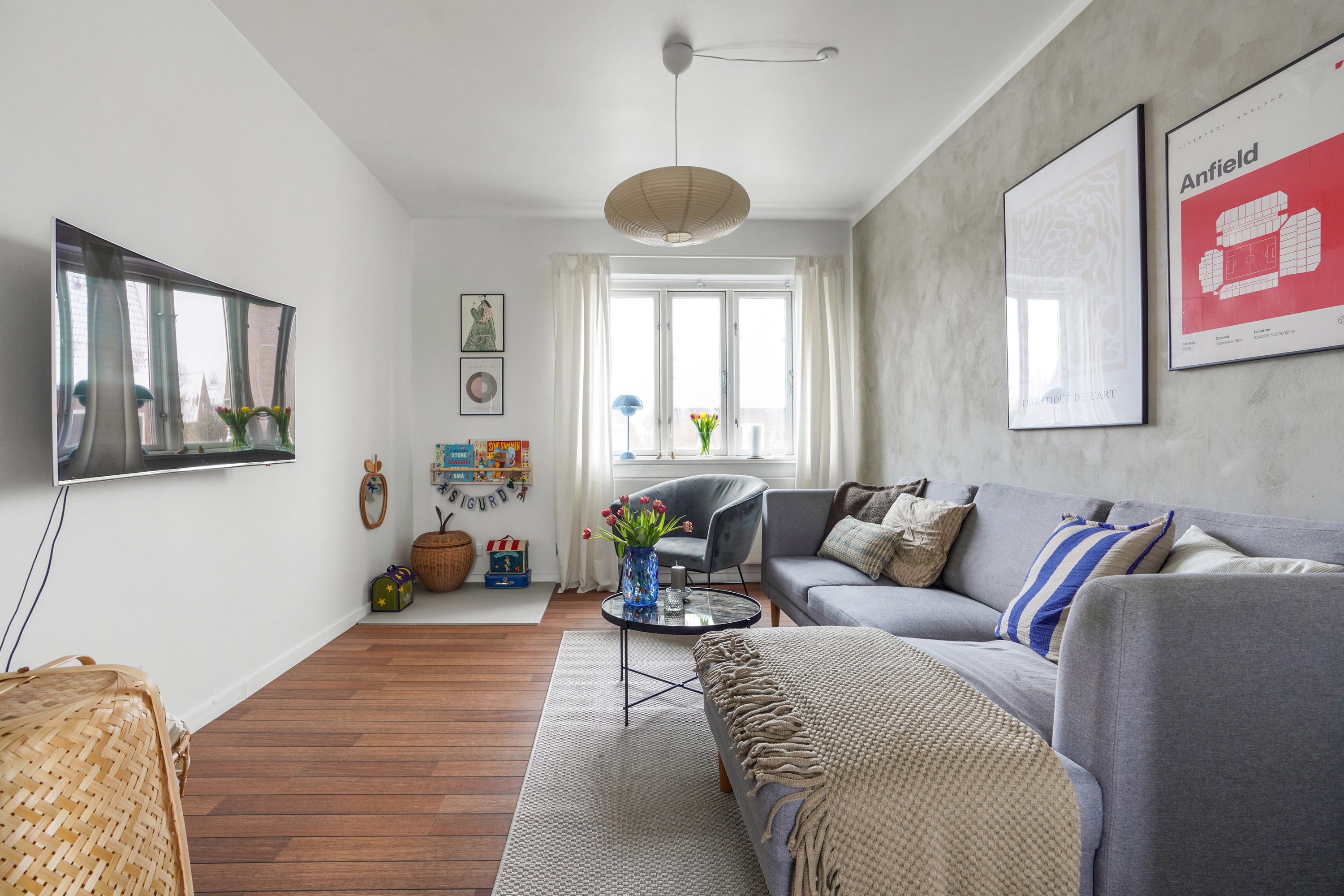 Fremhævet stue billede i fuldskærmstilstand. Billede af Grønlandsgade 35, 1., 5000 Odense C