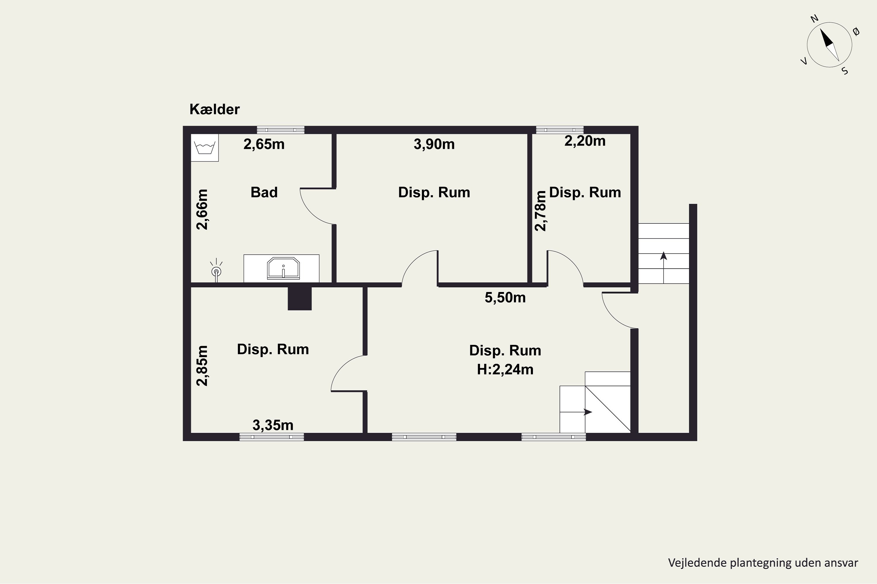 Plantegninger billede af Langbrokrovej 4, 9310 Vodskov