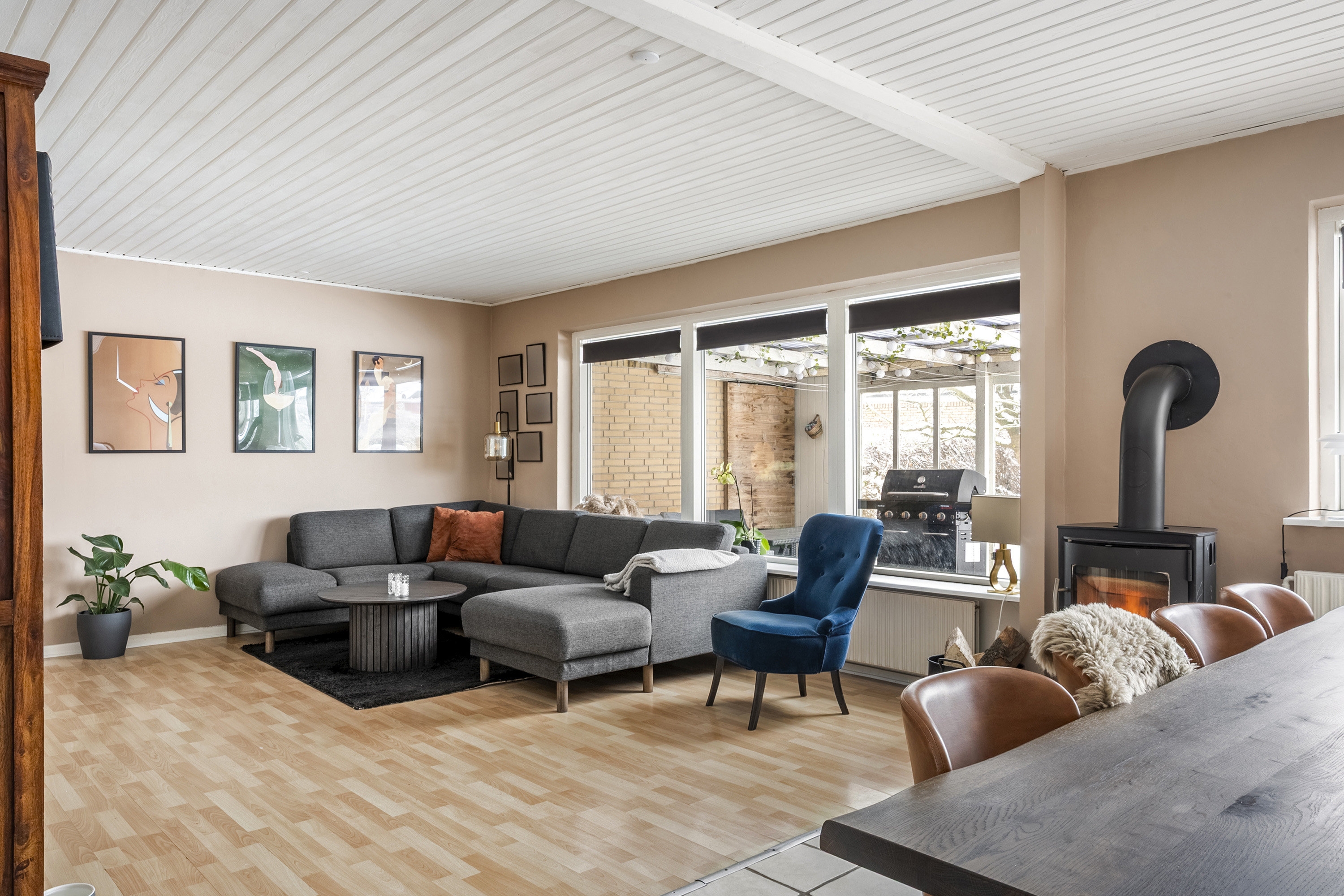 Fremhævet stue billede i fuldskærmstilstand. Billede af Ørnstrupvej 8, 8700 Horsens