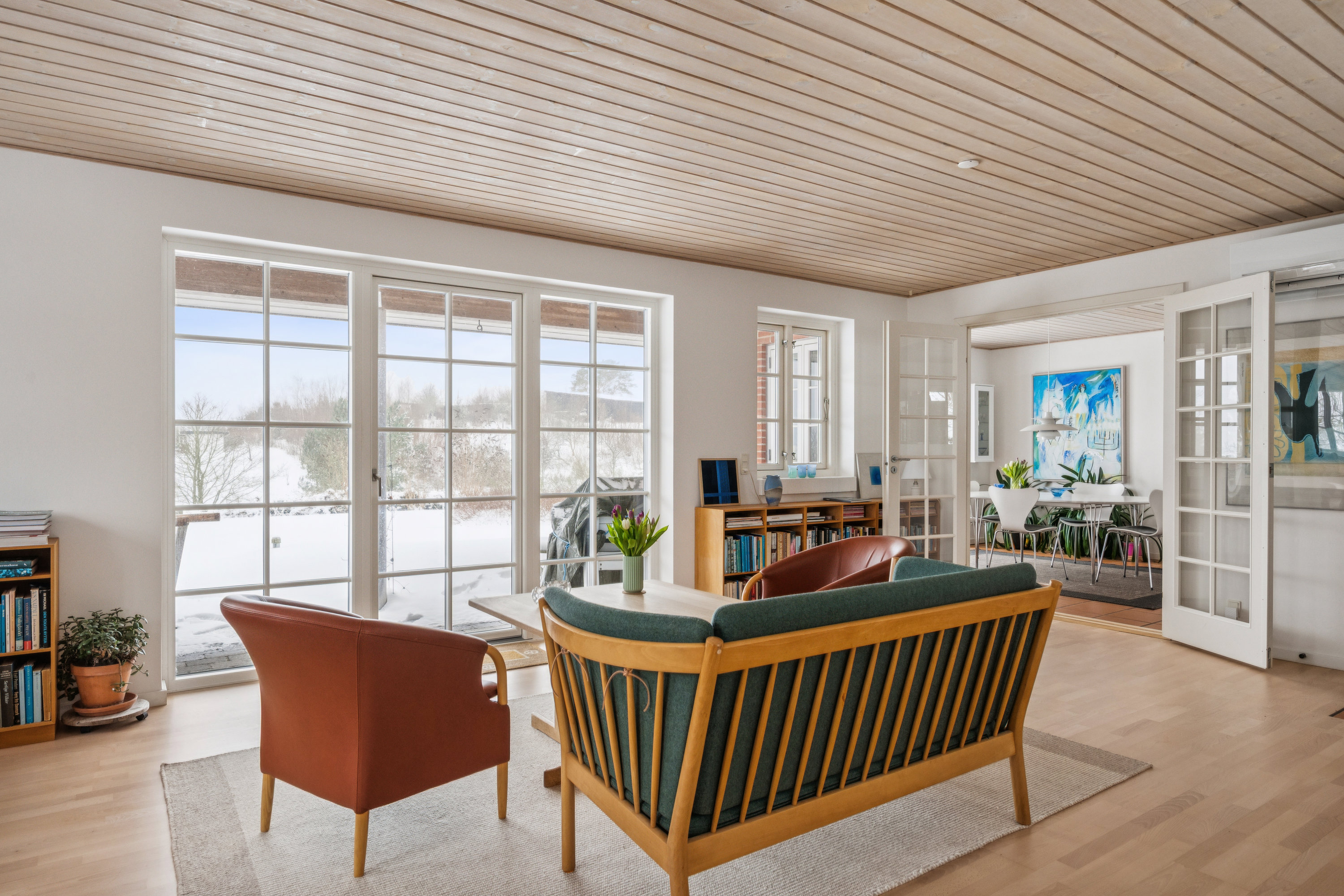 Fremhævet stue billede i fuldskærmstilstand. Billede af Kalvehaven 18, Handrup Bakker, 8400 Ebeltoft