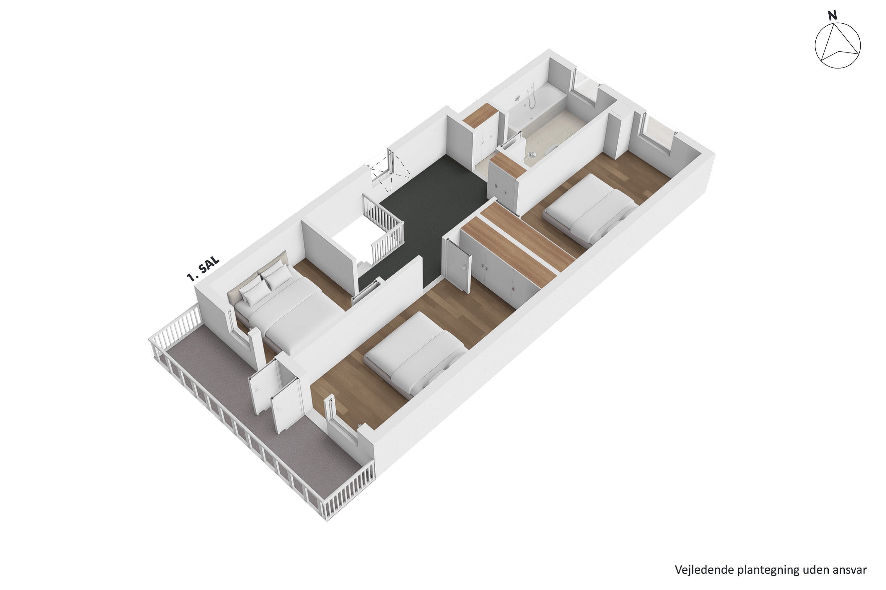 Plantegninger billede af Miravej 14, Søften, 8382 Hinnerup