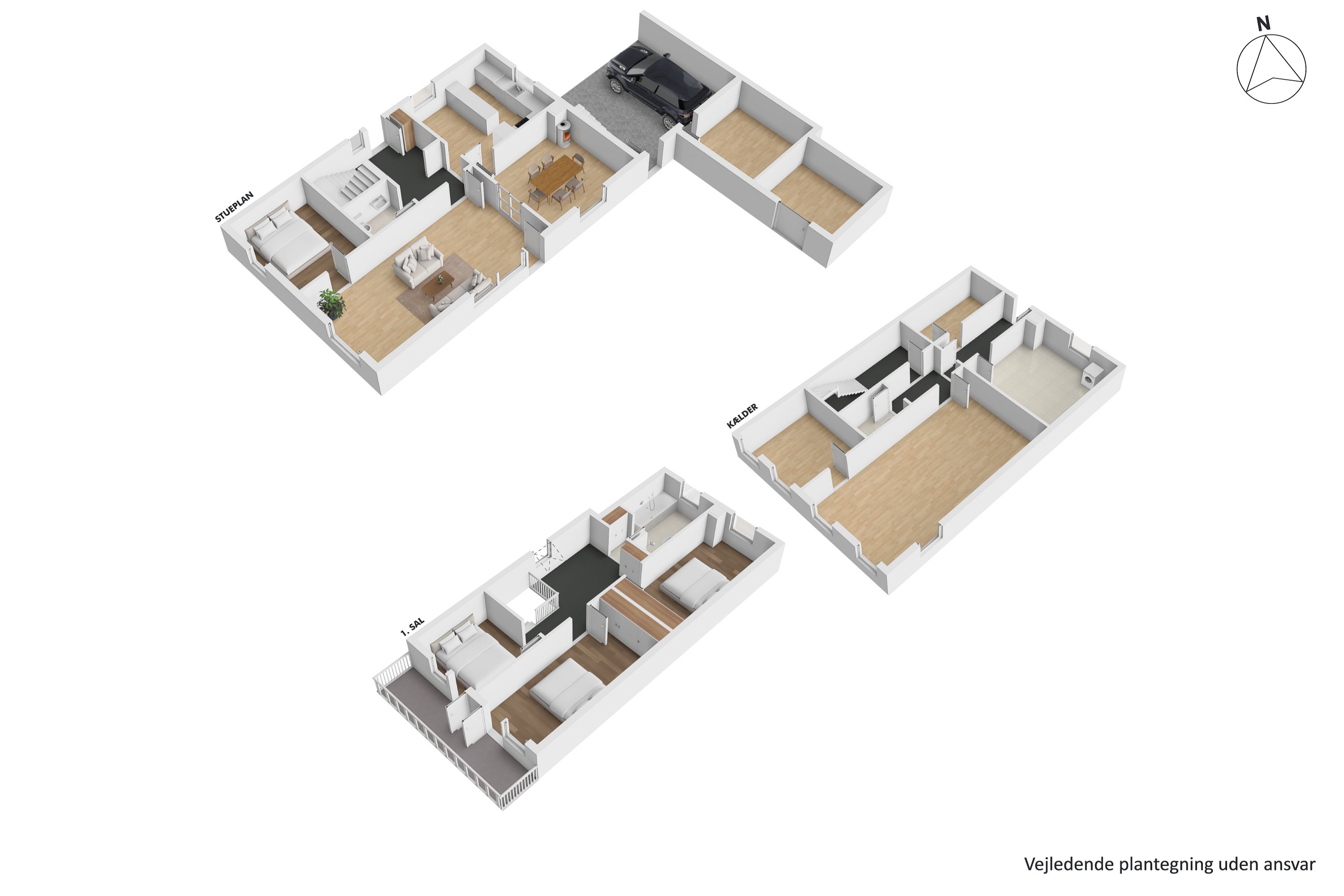 Plantegninger billede af Miravej 14, Søften, 8382 Hinnerup