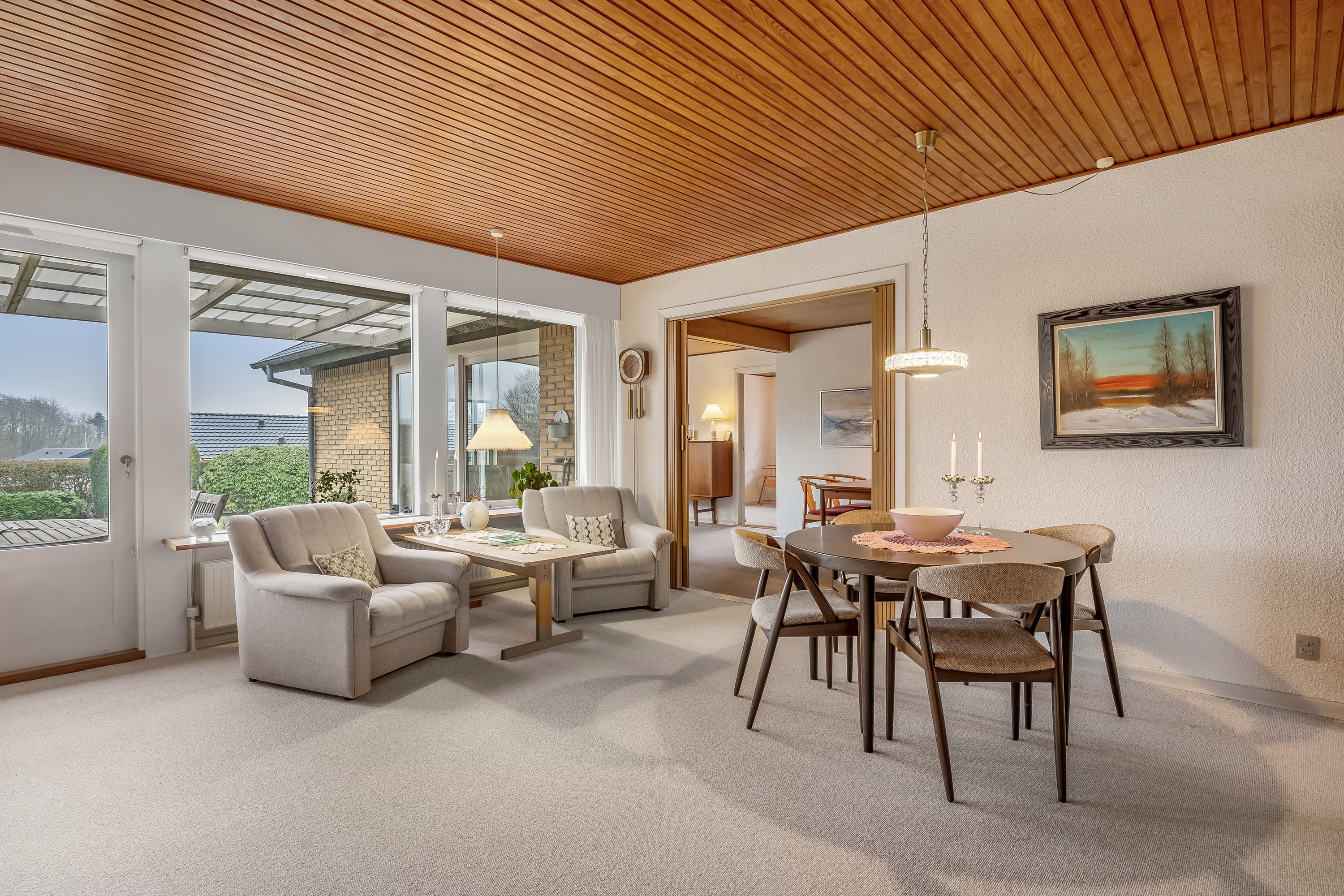 Fremhævet stue billede i fuldskærmstilstand. Billede af Skrænten 47, 6870 Ølgod