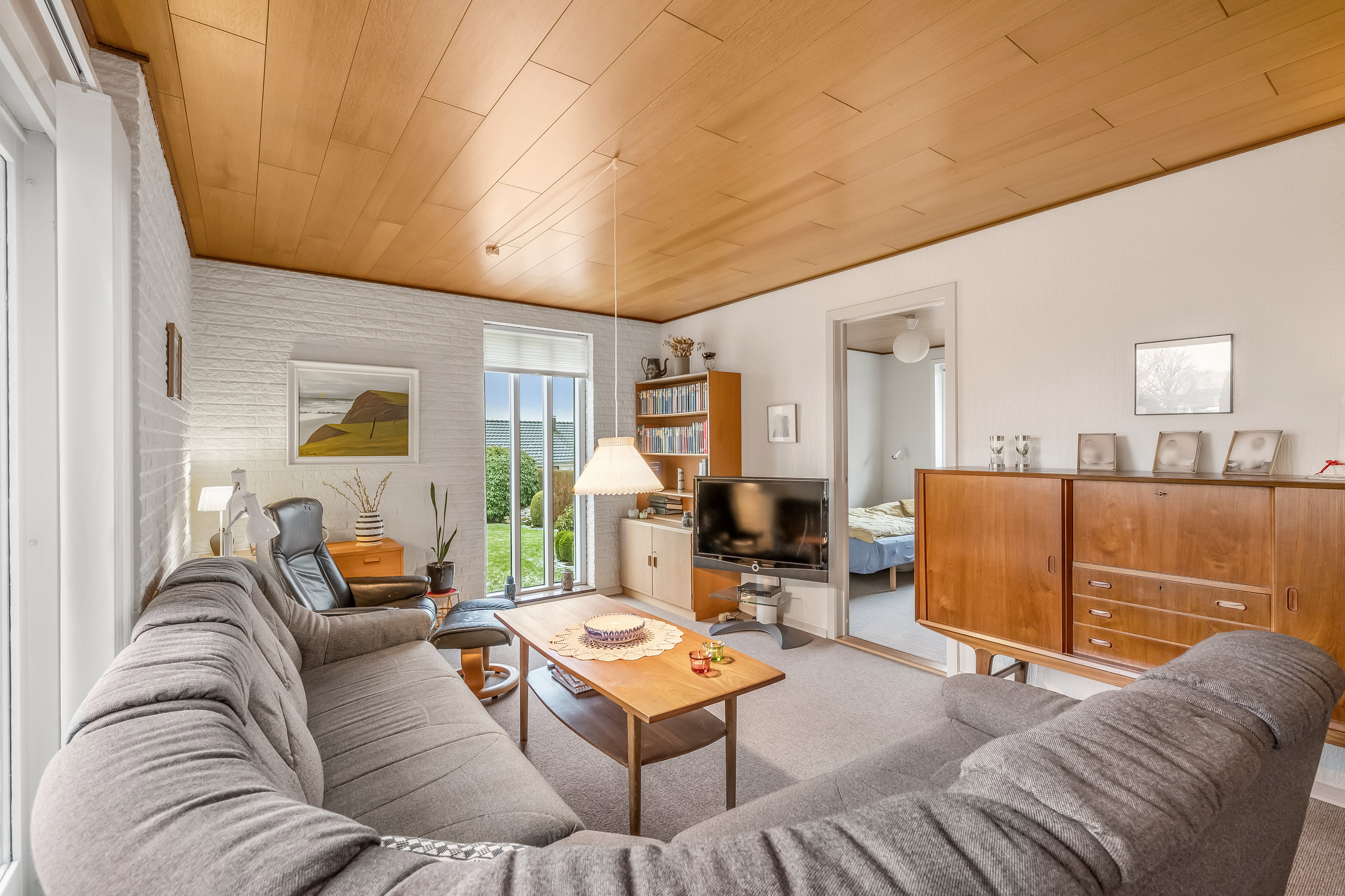 Fremhævet stue billede i fuldskærmstilstand. Billede af Skrænten 47, 6870 Ølgod