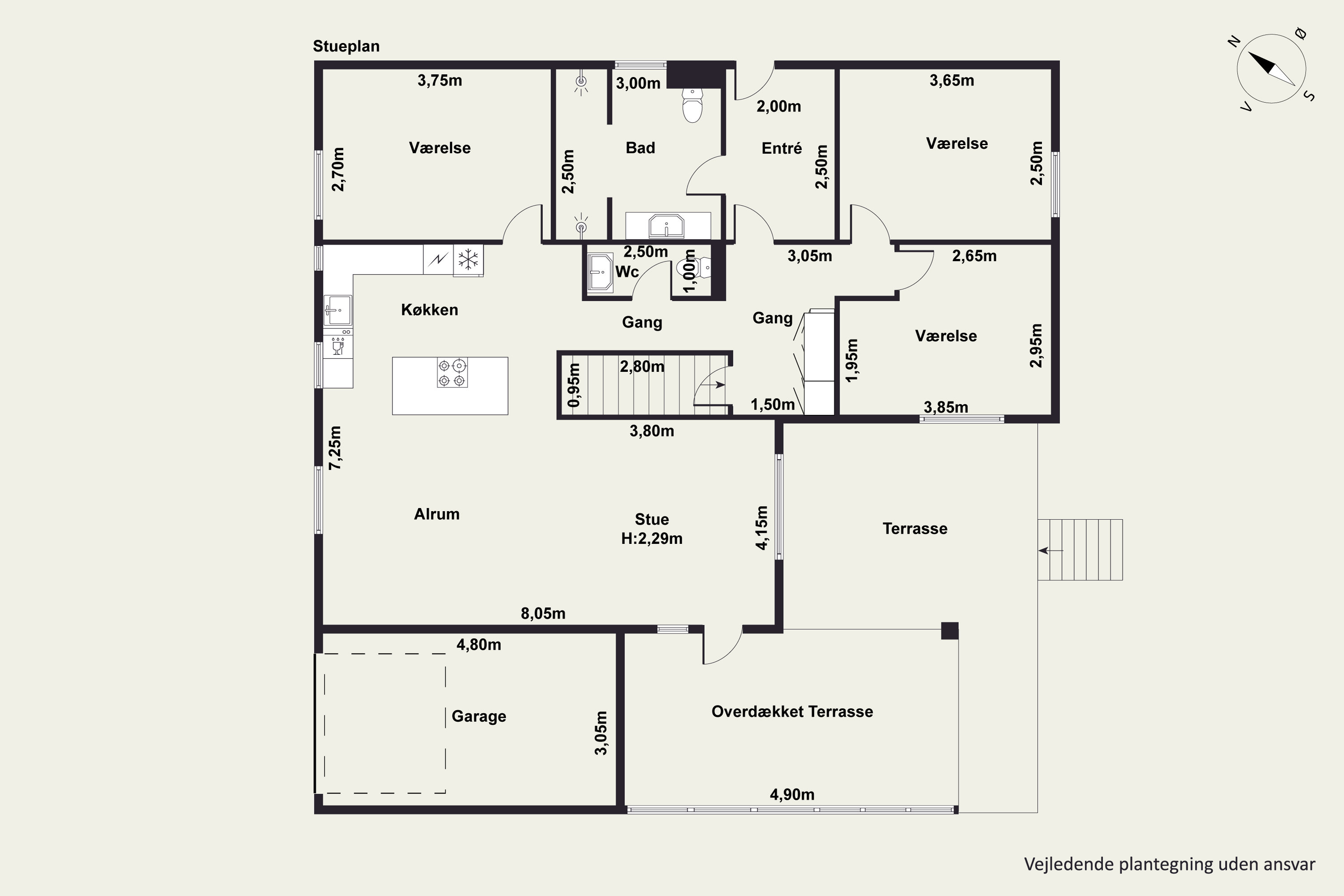 Plantegninger billede af Sleipnersvej 6, 8920 Randers NV