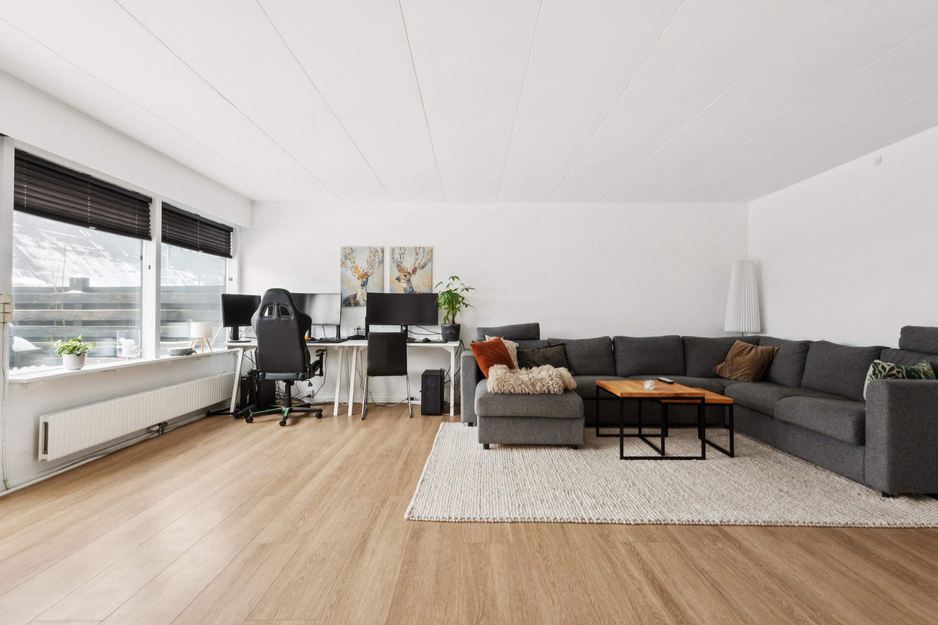 Fremhævet stue billede i fuldskærmstilstand. Billede af Hyldebærlunden 22, 2670 Greve