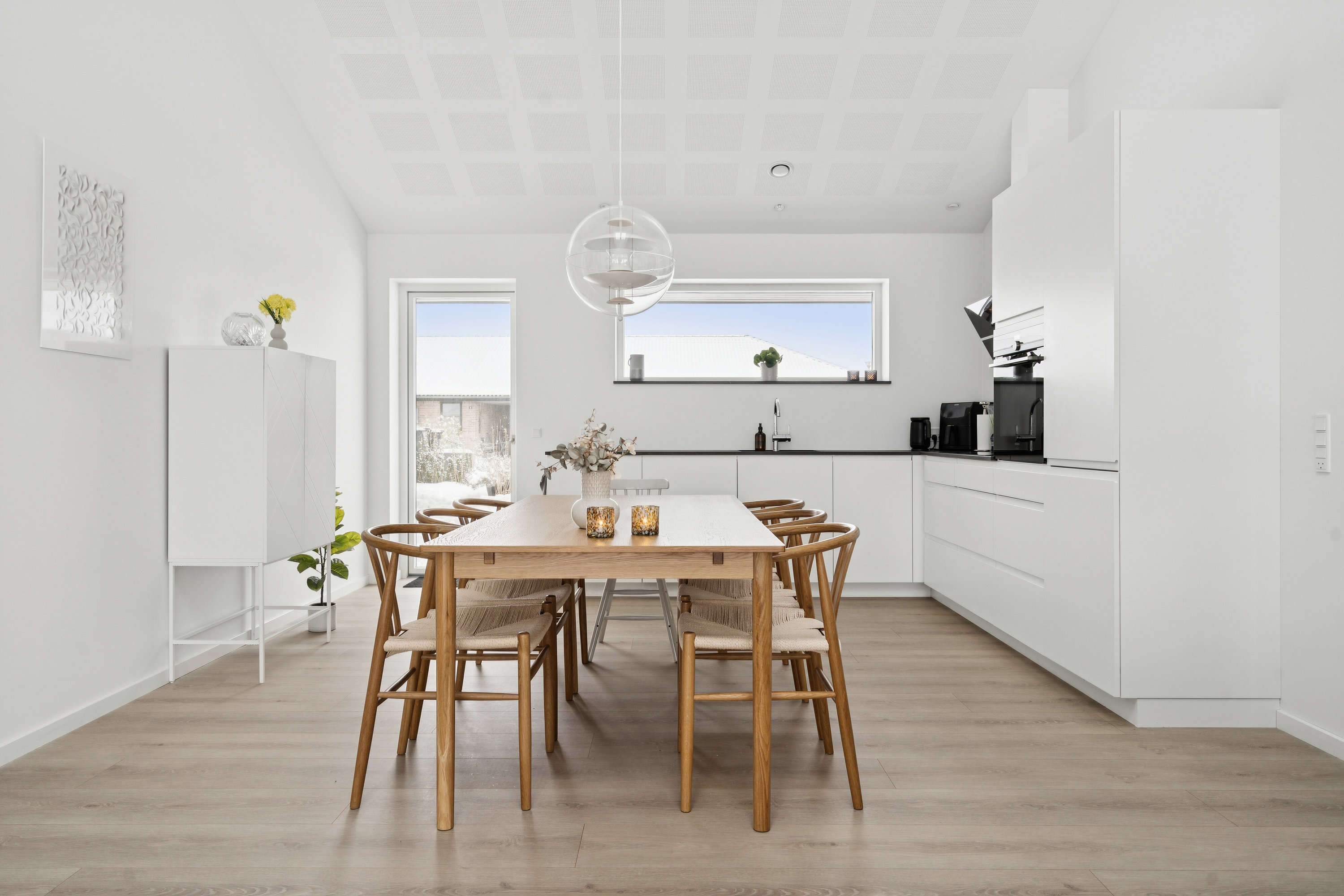 Fremhævet spisestue billede i fuldskærmstilstand. Billede af Cherryvej 1, Dalby, 4690 Haslev