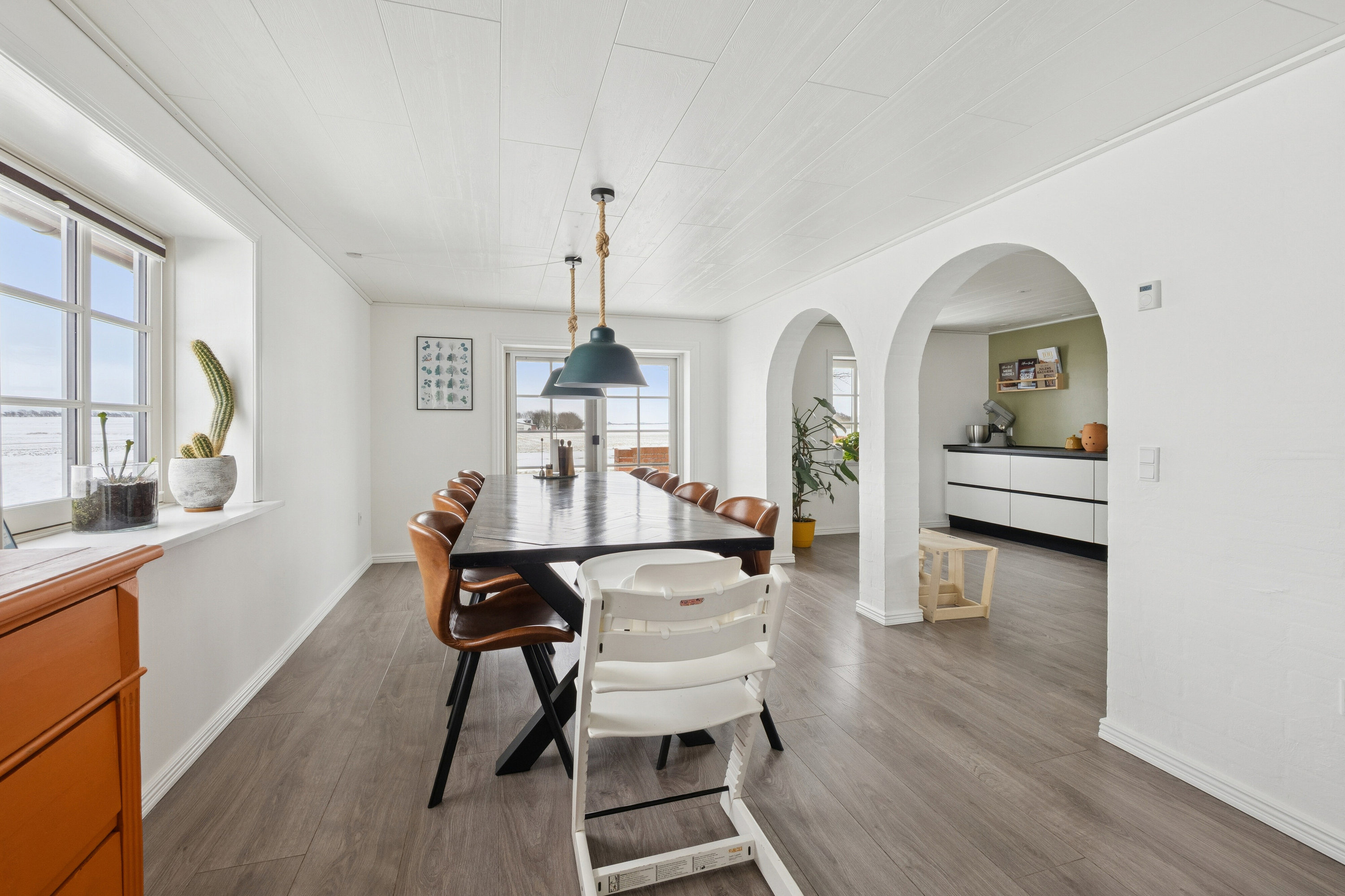 Fremhævet spisestue billede i fuldskærmstilstand. Billede af Buskkærvej 5, Tved, 7700 Thisted