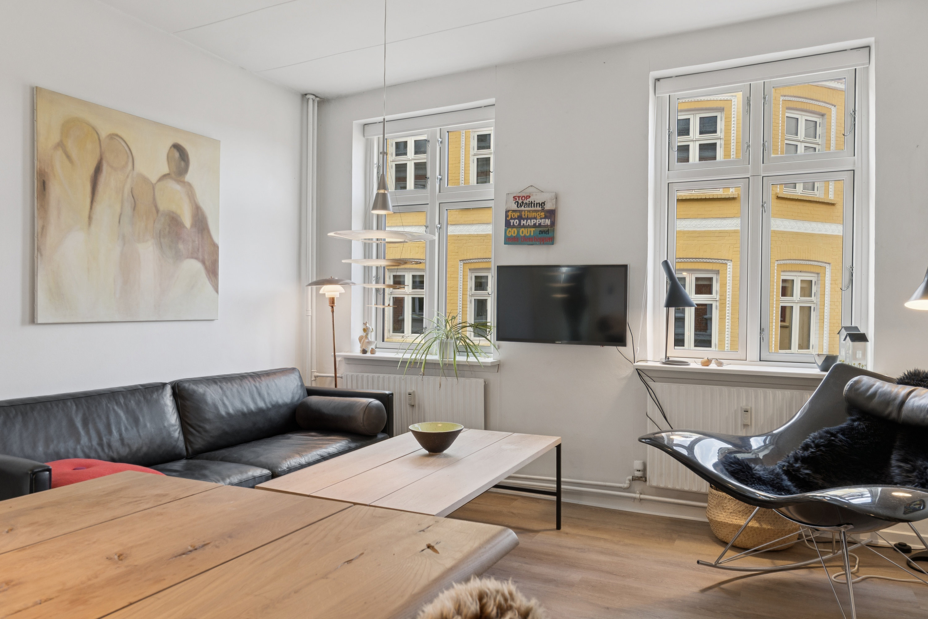 Fremhævet stue billede i fuldskærmstilstand. Billede af Søndergade 9, 1. tv., 9000 Aalborg