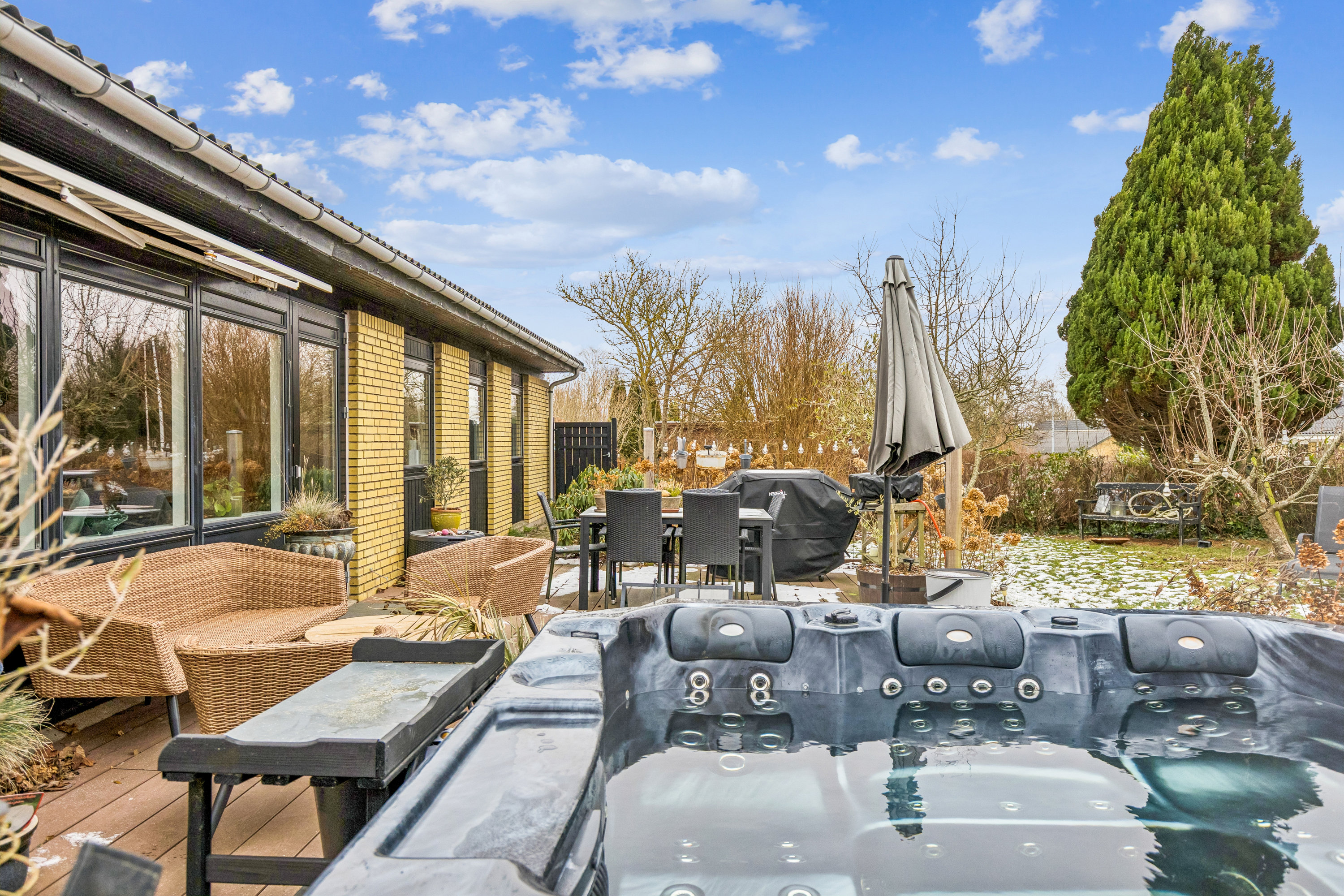 Fremhævet terrasse billede i fuldskærmstilstand. Billede af Agervænget 19, 4420 Regstrup