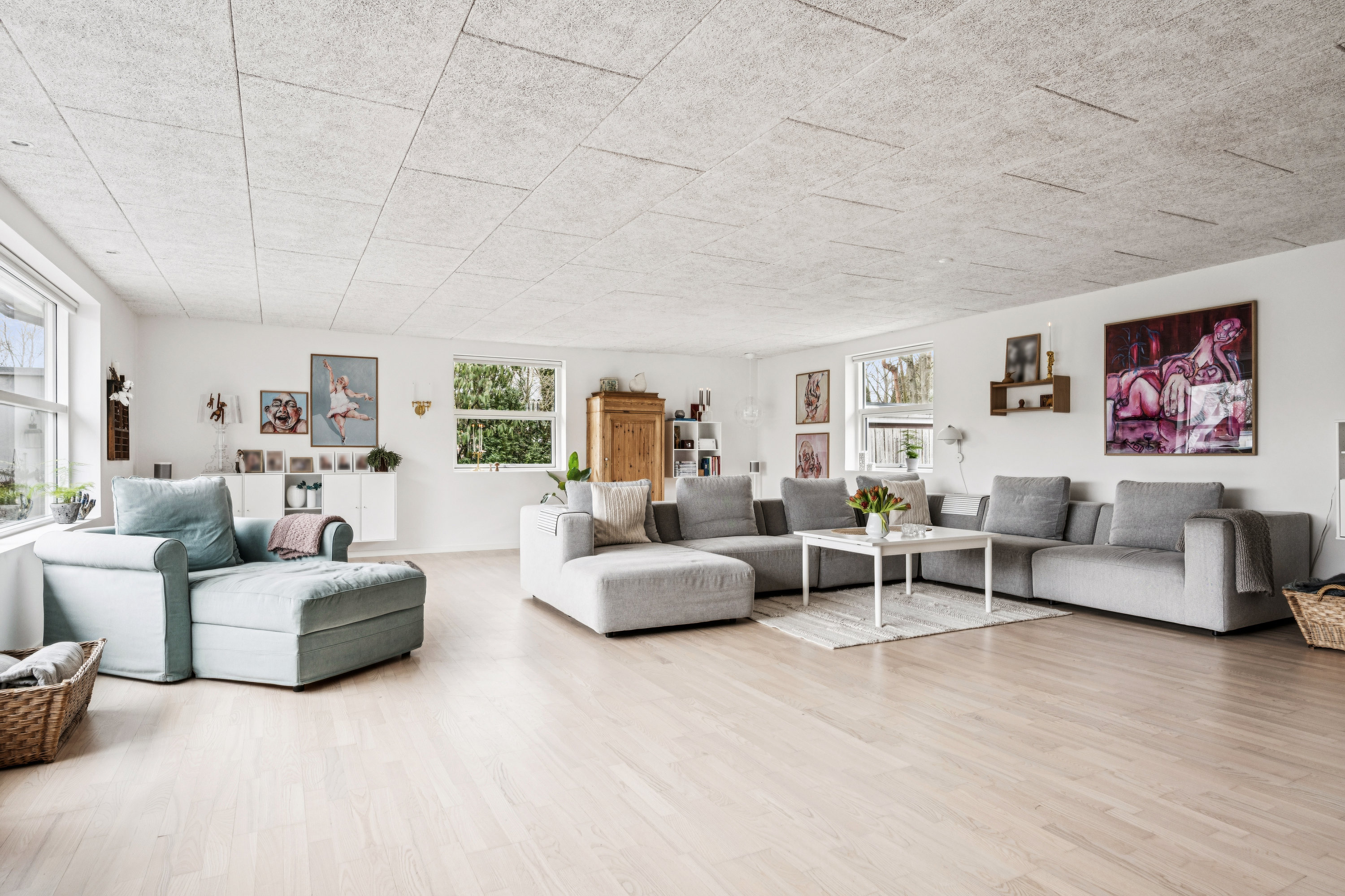 Fremhævet stue billede i fuldskærmstilstand. Billede af Linde Alle 42, 8963 Auning