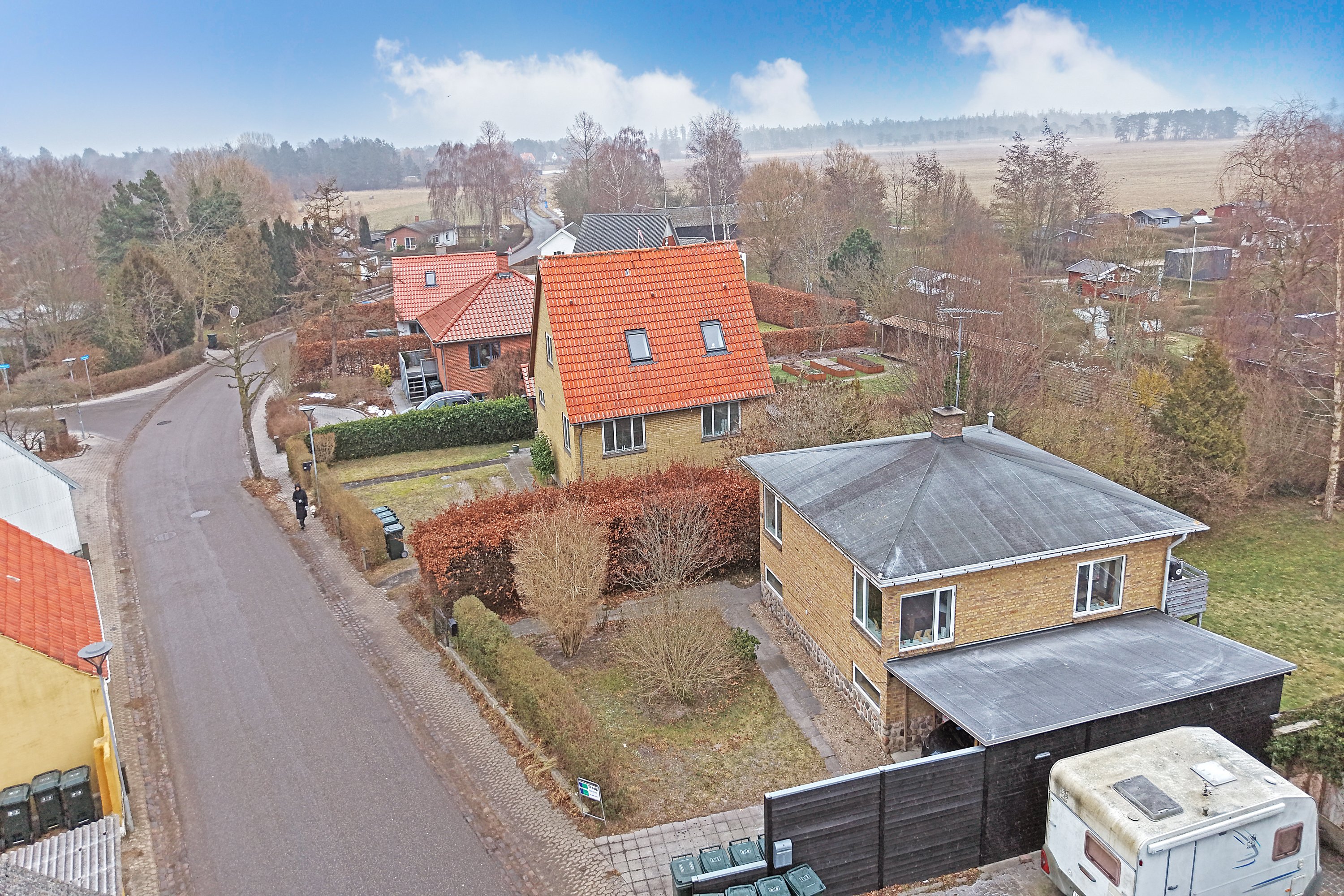 Fremhævet luftfoto billede i fuldskærmstilstand. Billede af Østerlyngvej 28, 4500 Nykøbing Sj