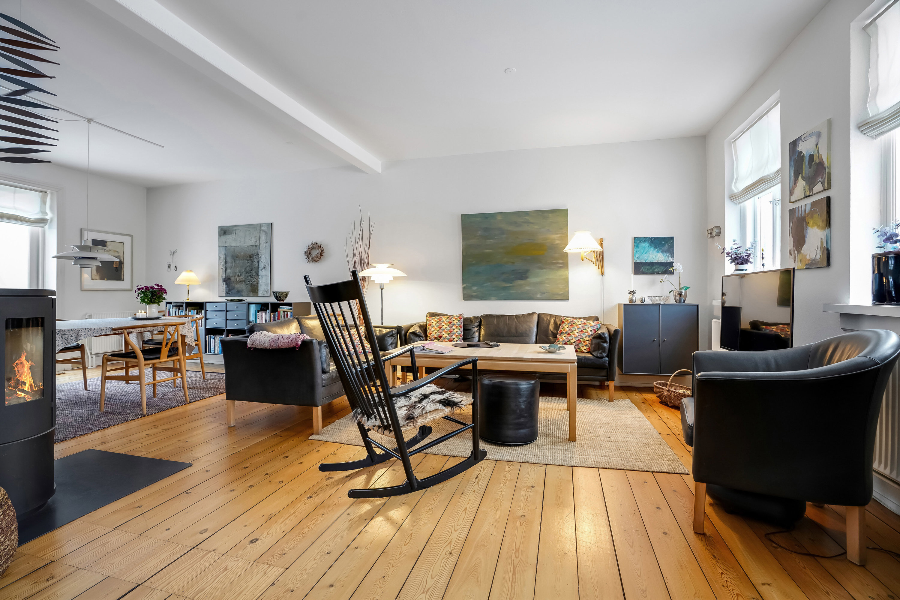 Fremhævet stue billede i fuldskærmstilstand. Billede af Hessgade 34, 5500 Middelfart