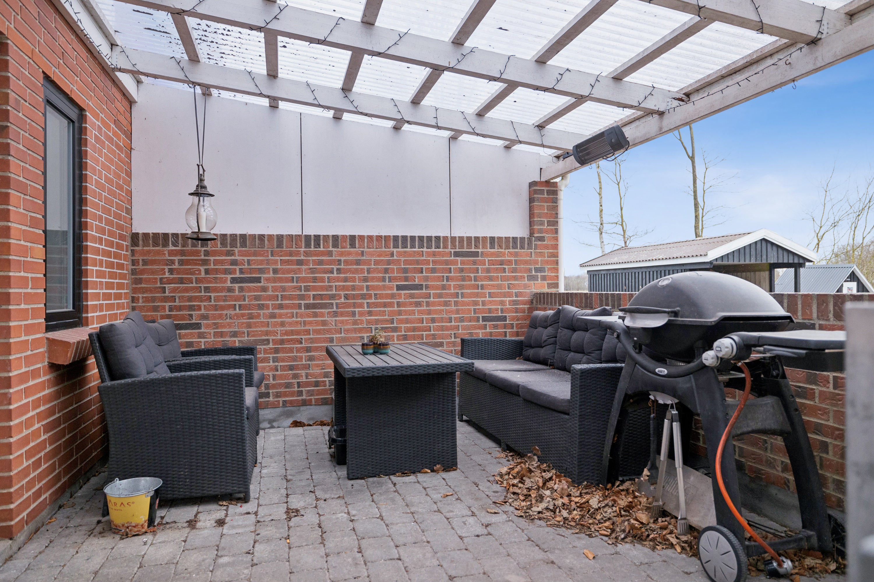 Fremhævet overdækket terrasse billede i fuldskærmstilstand. Billede af Hannerupvej 209, 9500 Hobro