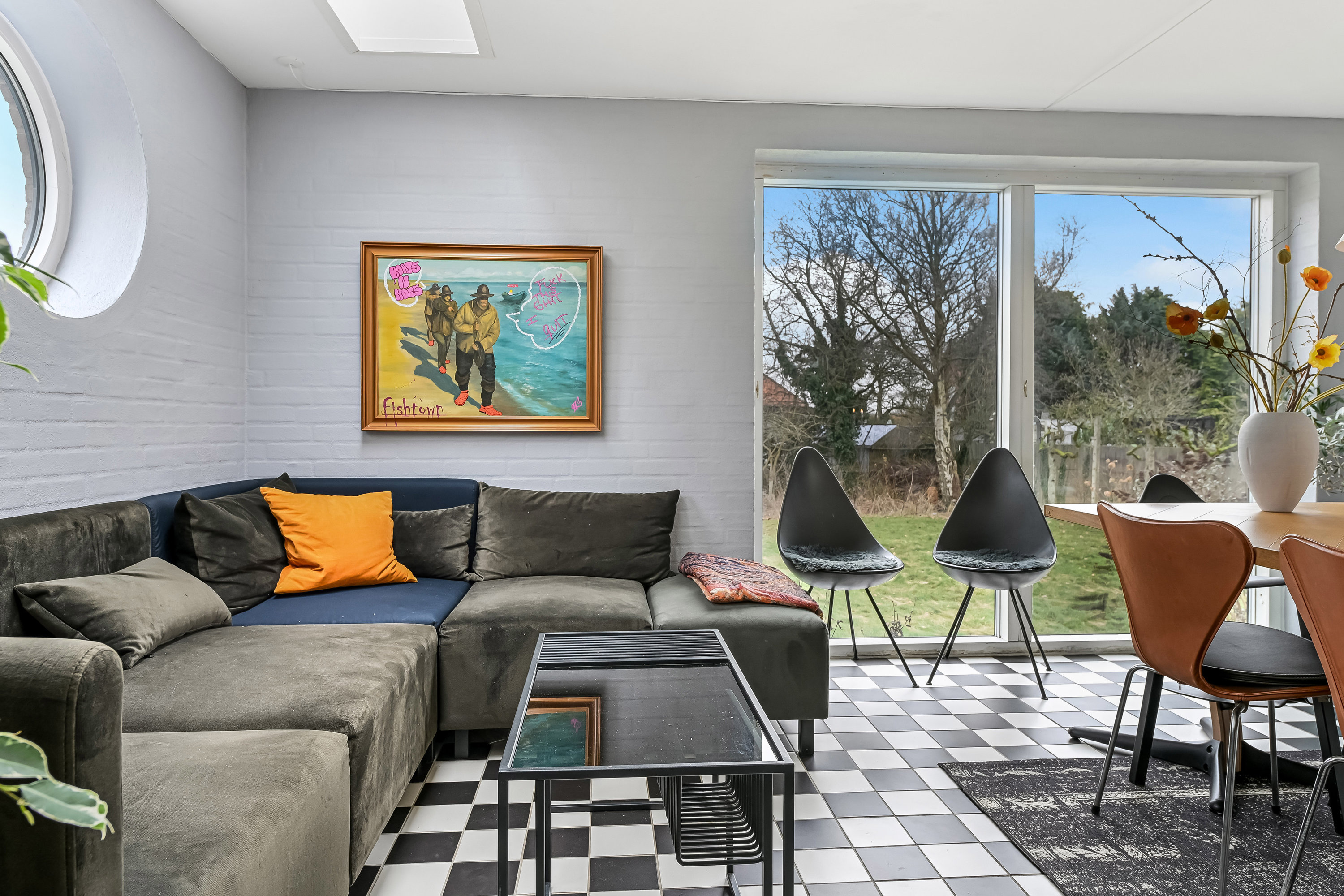 Fremhævet stue billede i fuldskærmstilstand. Billede af Granvej 37, 6710 Esbjerg V