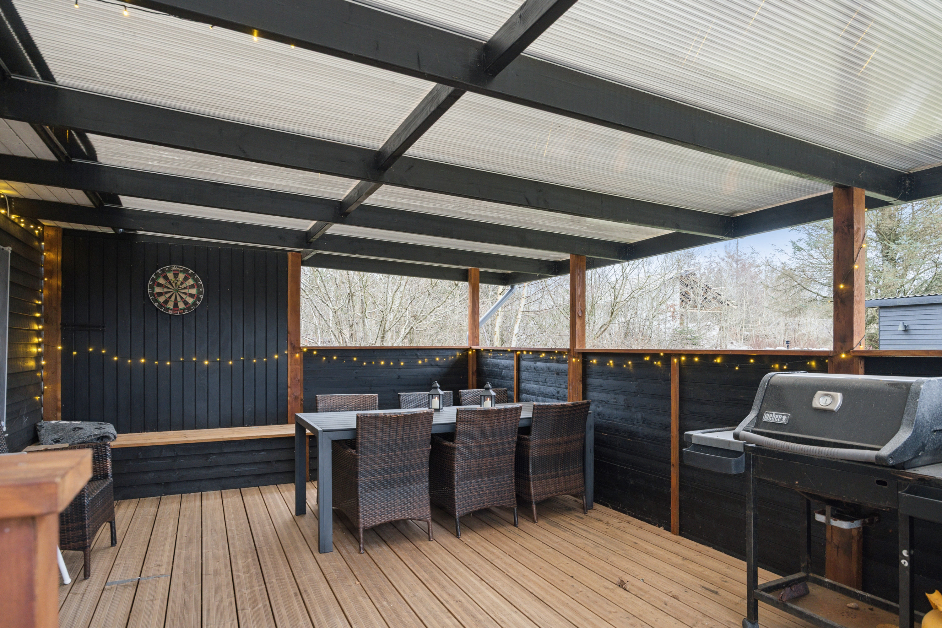 Fremhævet terrasse billede i fuldskærmstilstand. Billede af Slyngelen 11, Hou, 9370 Hals