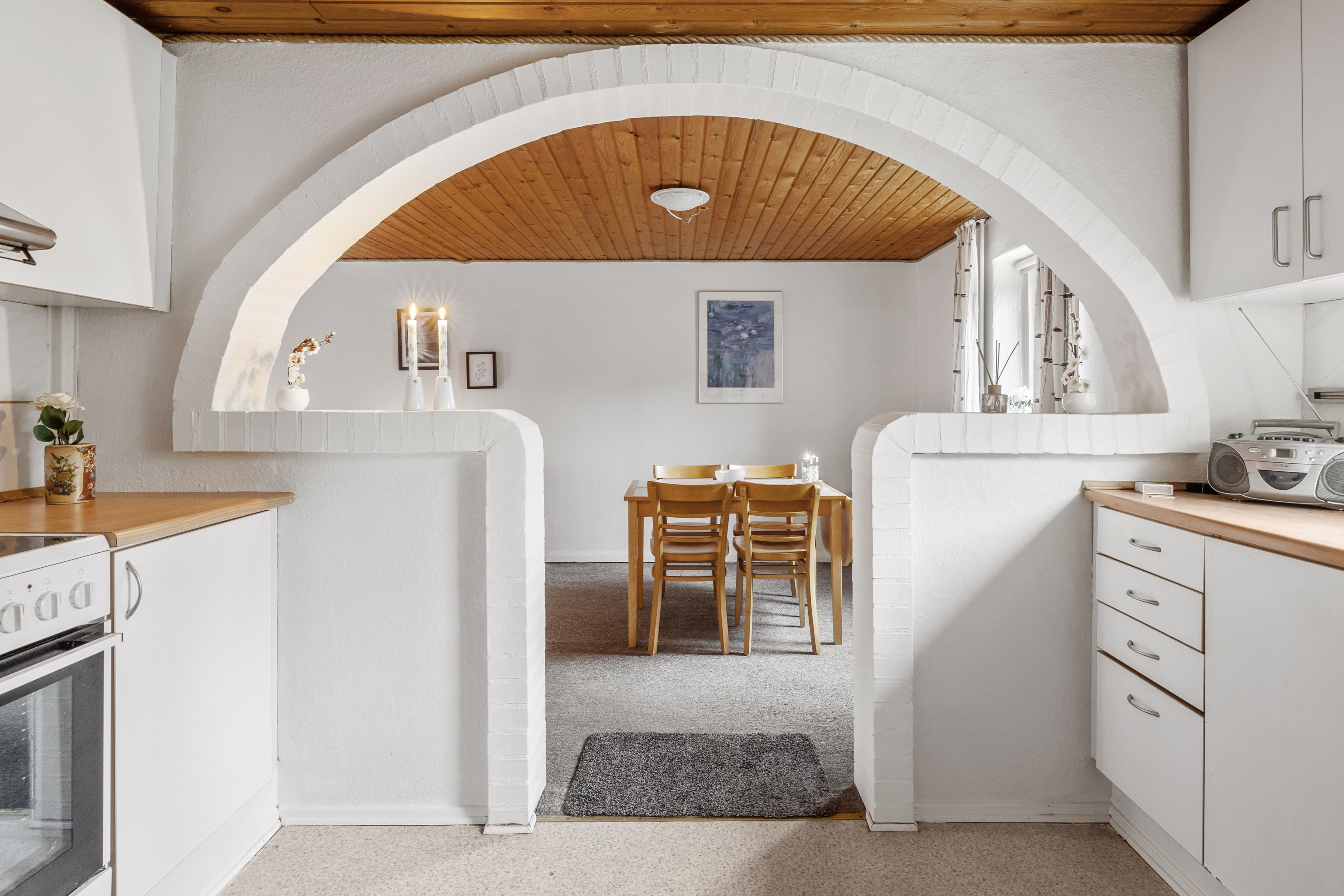 Fremhævet køkken billede i fuldskærmstilstand. Billede af Kjærgårdsvej 3, Sparkær, 8800 Viborg