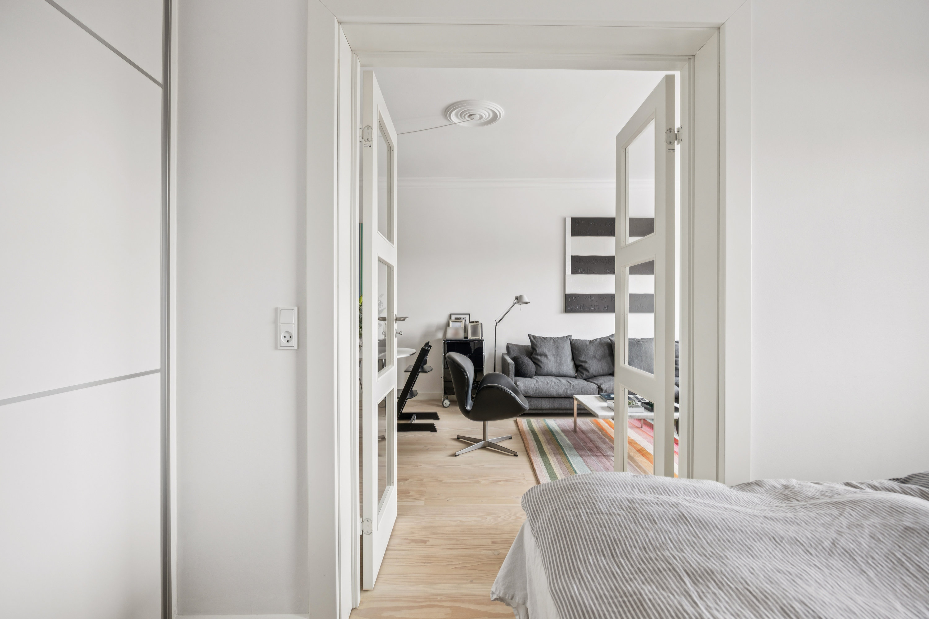 Fremhævet værelse billede i fuldskærmstilstand. Billede af Aksel Møllers Have 24, 3. mf., 2000 Frederiksberg