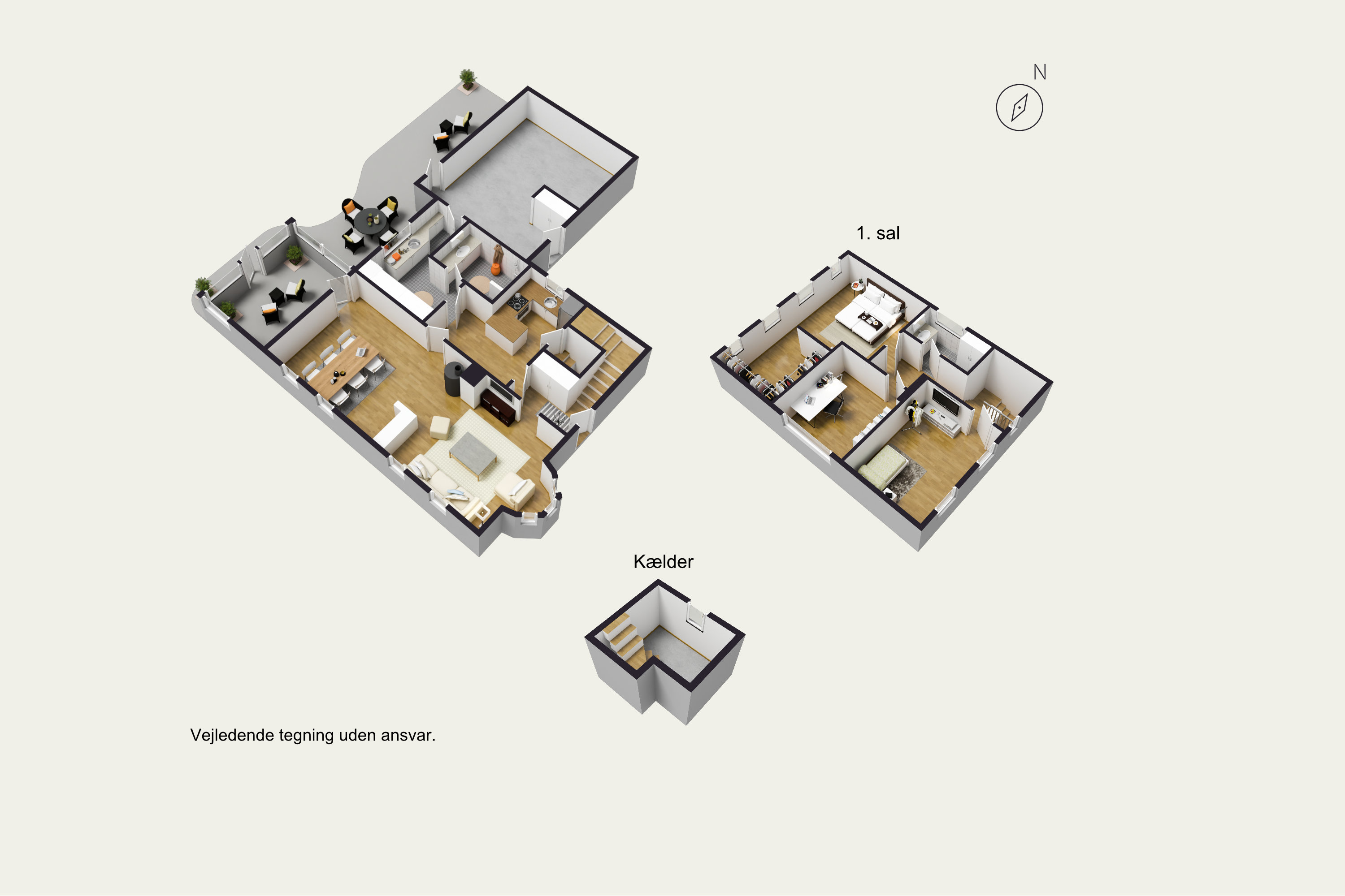 Plantegninger billede af Stensbækvej 1A, Arnum, 6510 Gram