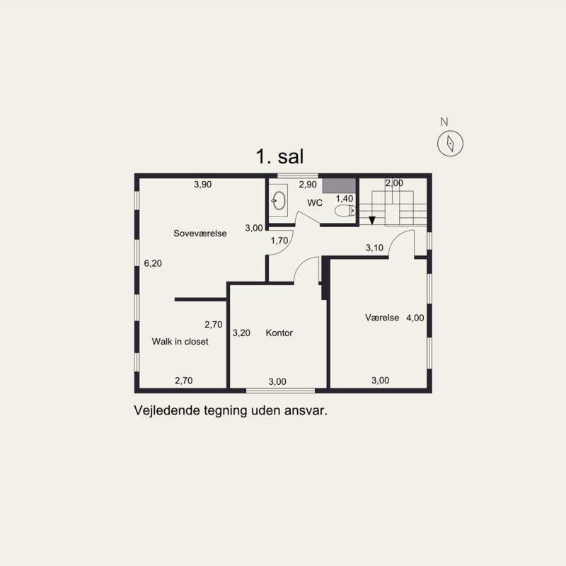 Plantegninger billede af Stensbækvej 1A, Arnum, 6510 Gram
